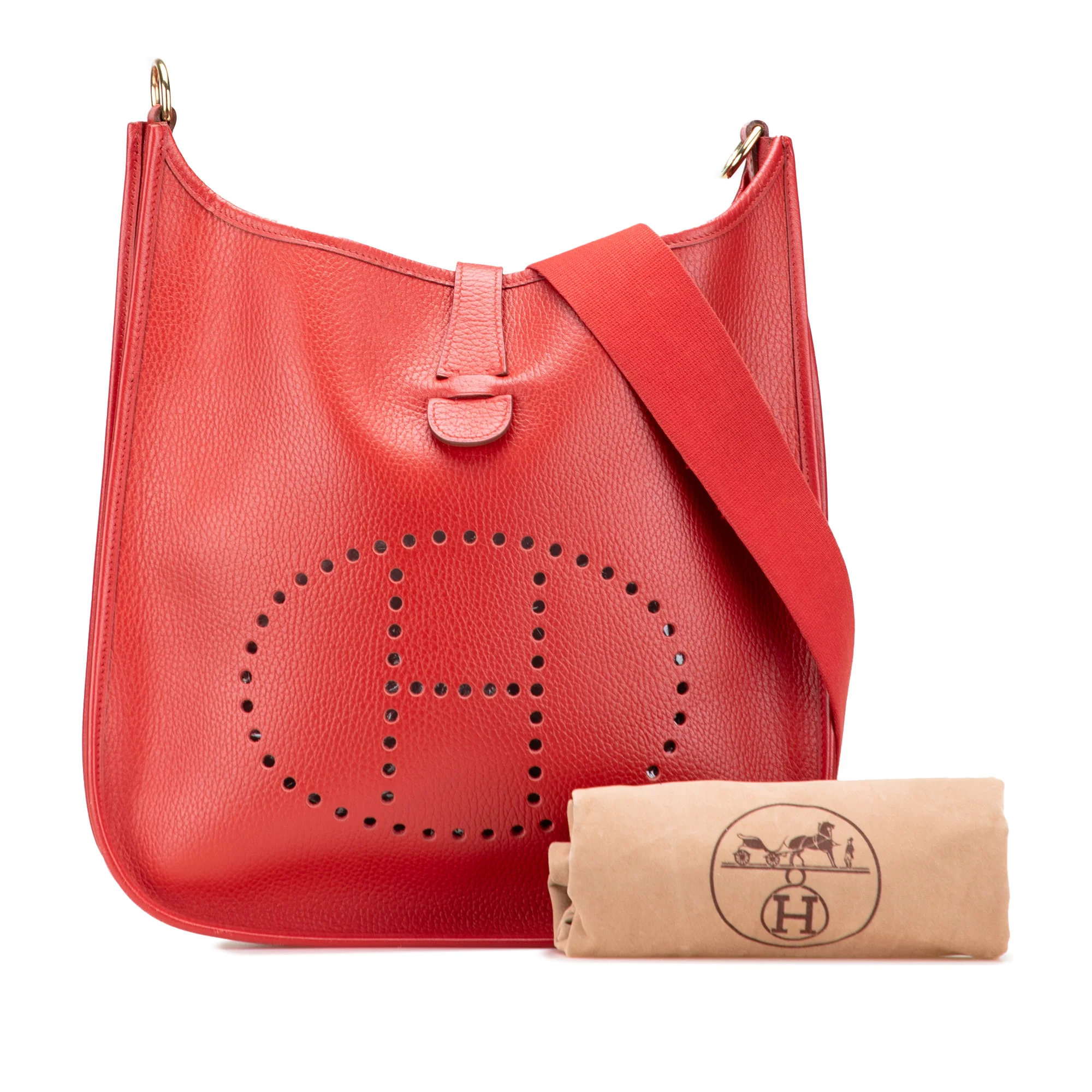 Hermes | Pre-Owned Clemence Evelyne I 33 - II | Red - Image 4