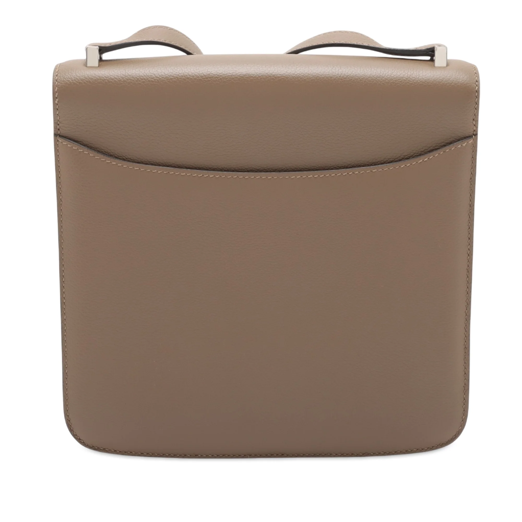 Hermes | Pre-Owned Evercolor 2002 Bag 20 | Brown/Taupe - Image 3