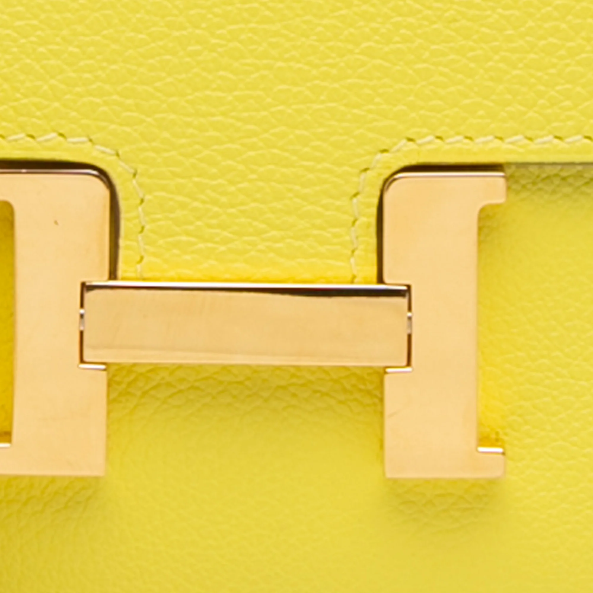 Hermes | Pre-Owned Evercolor Constance Wallet To Go | Yellow - Image 10