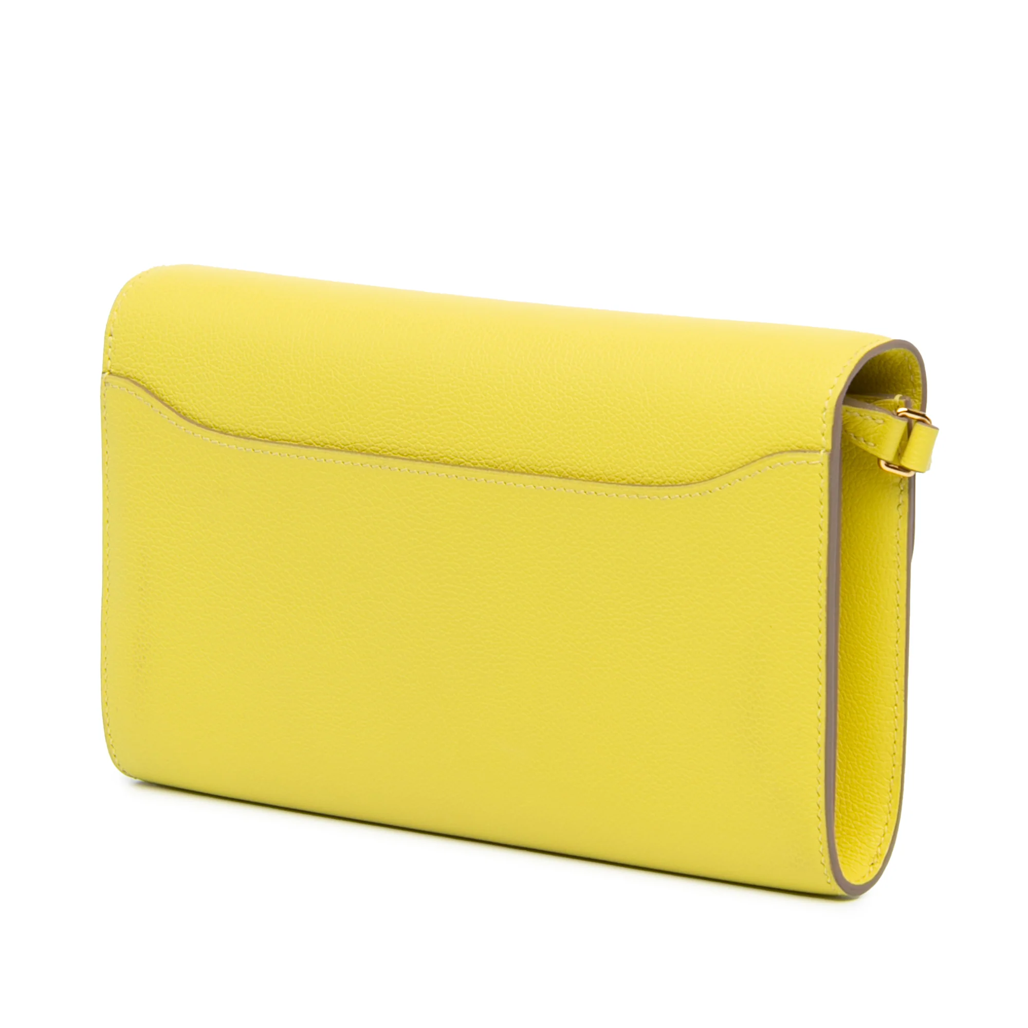 Hermes | Pre-Owned Evercolor Constance Wallet To Go | Yellow - Image 3