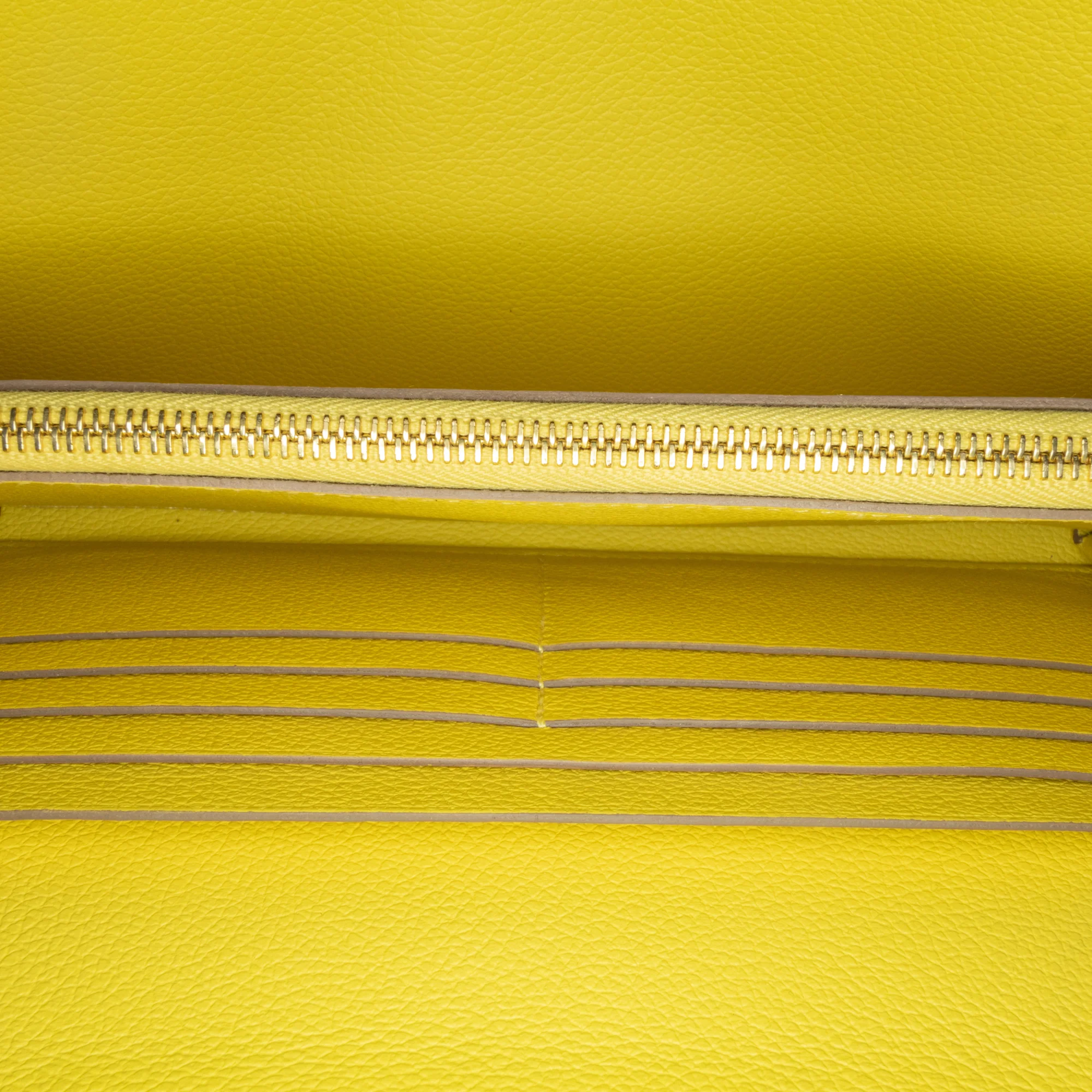 Hermes | Pre-Owned Evercolor Constance Wallet To Go | Yellow - Image 5