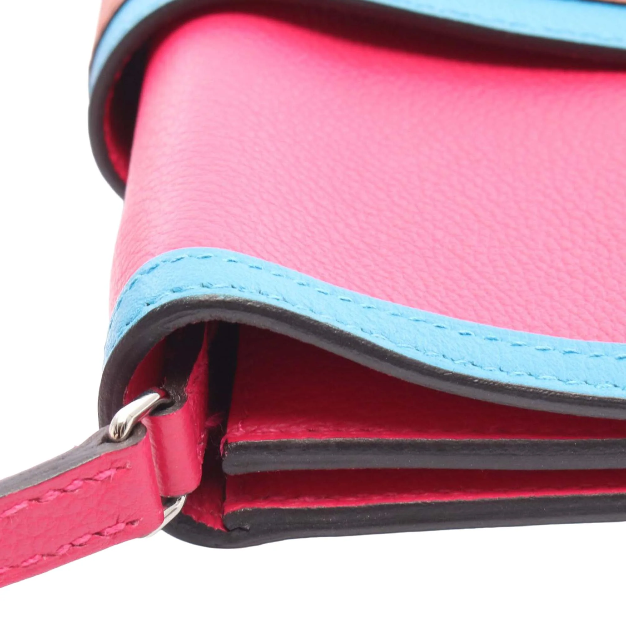 Hermes | Pre-Owned Leather Evercolor H Passant Clutch | Pink - Image 6
