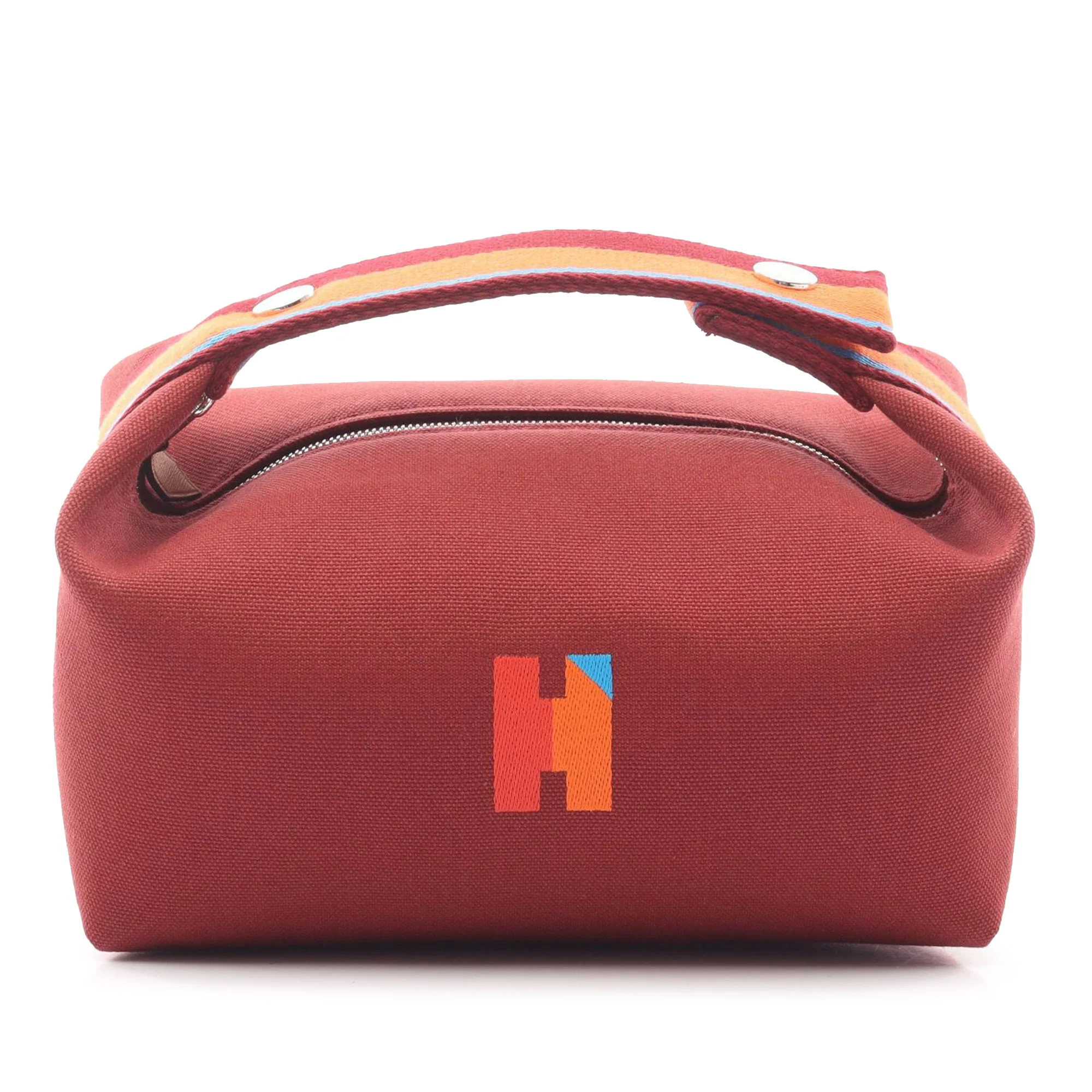 Hermes | Pre-Owned Small Toile Bride A Brac Case | Brown