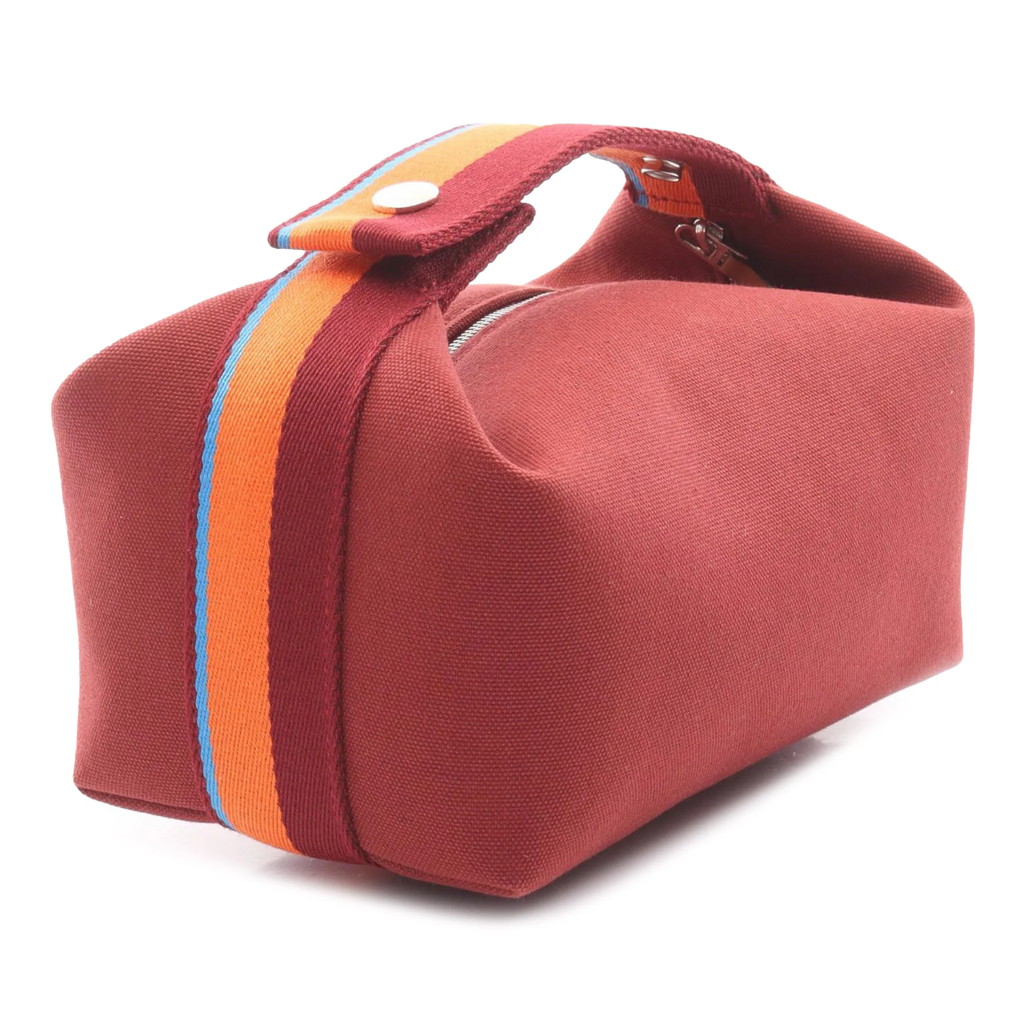Hermes | Pre-Owned Small Toile Bride A Brac Case | Brown - Image 5