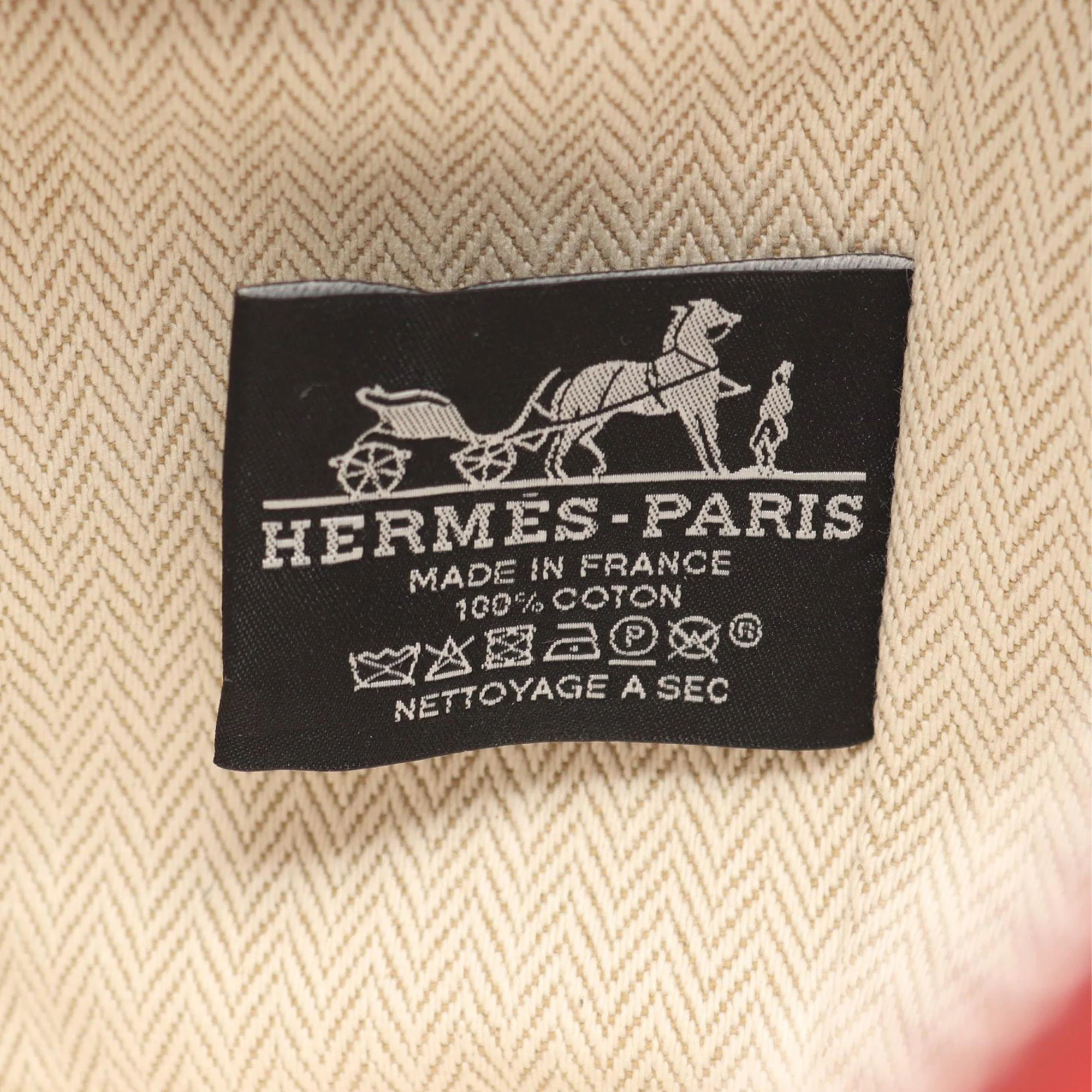Hermes | Pre-Owned Small Toile Bride A Brac Case | Brown - Image 7