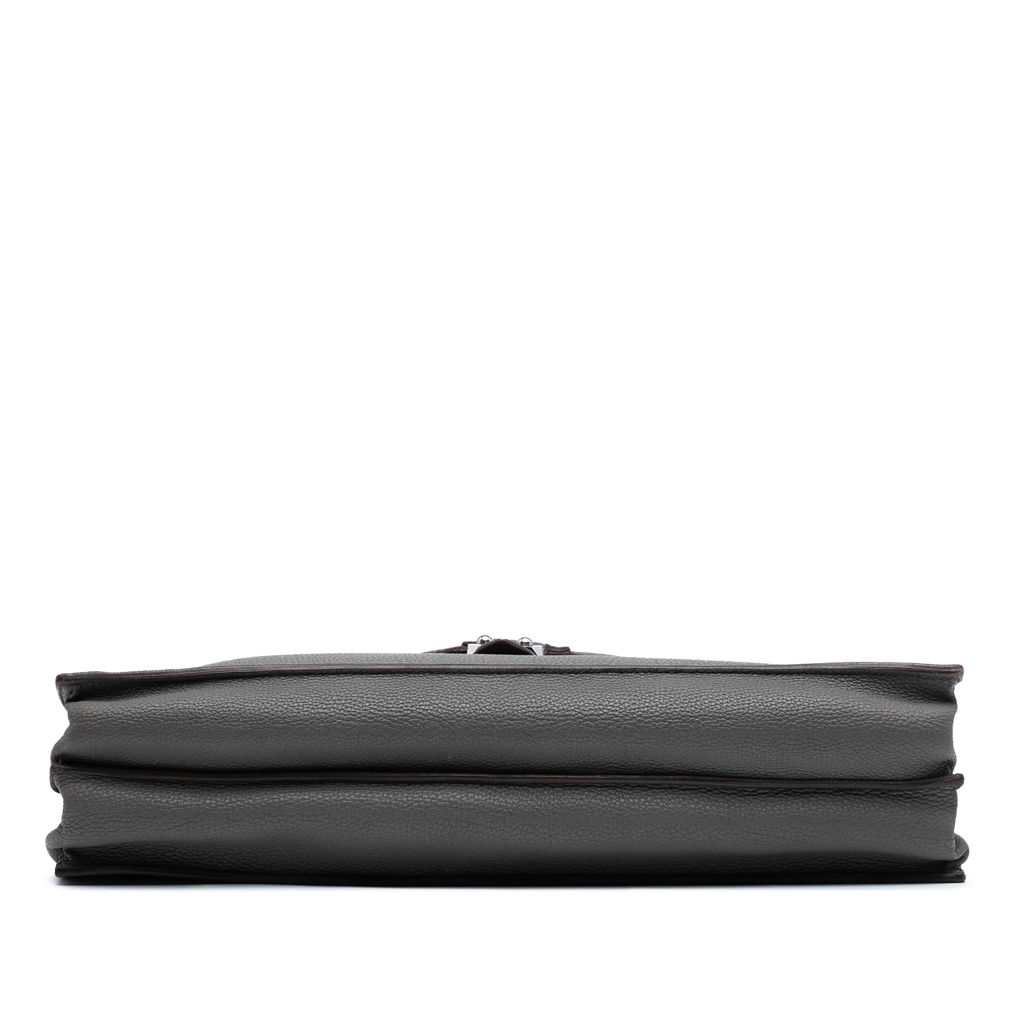Hermes | Pre-Owned Togo Sac A Depeches 38 | Gray - Image 3