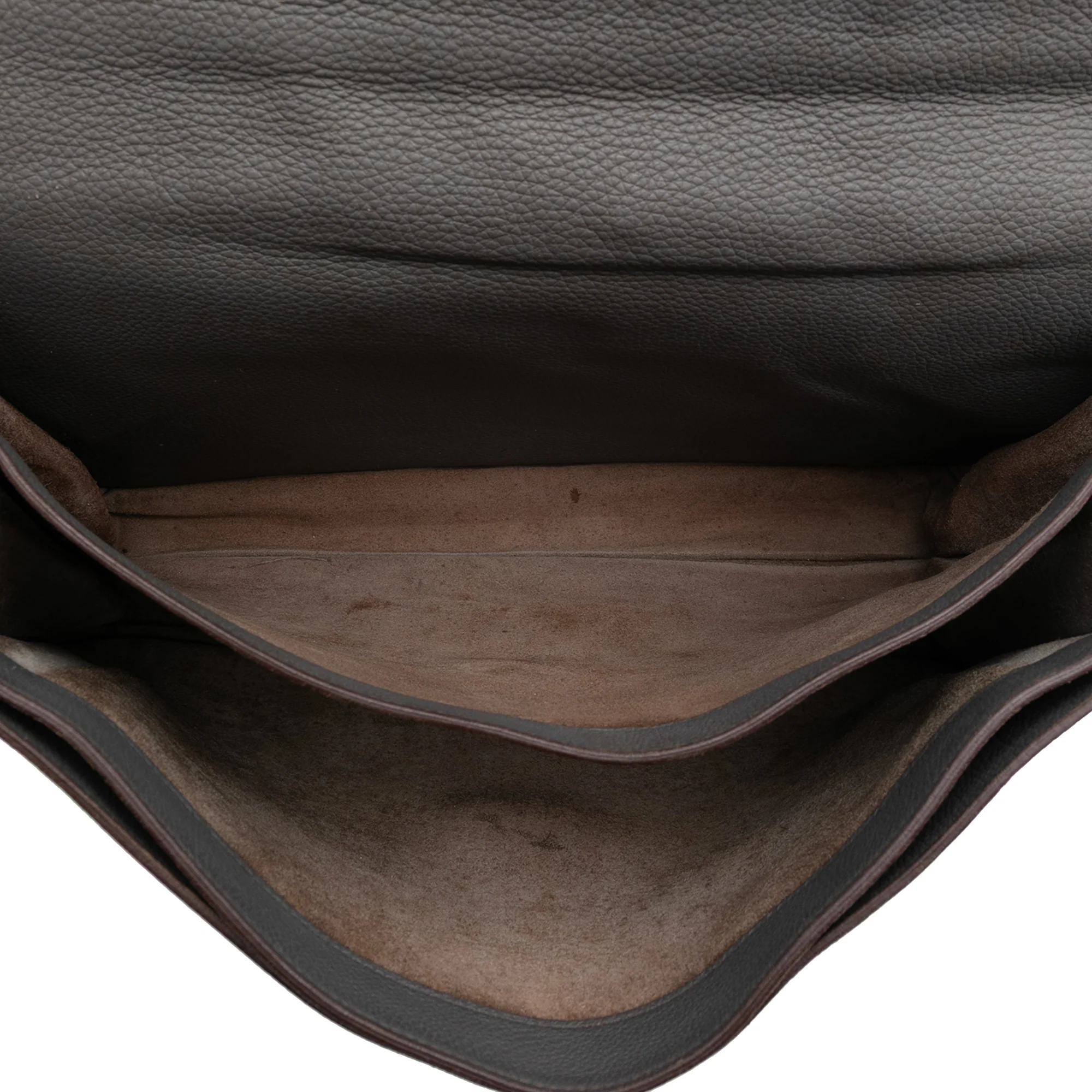 Hermes | Pre-Owned Togo Sac A Depeches 38 | Gray - Image 4