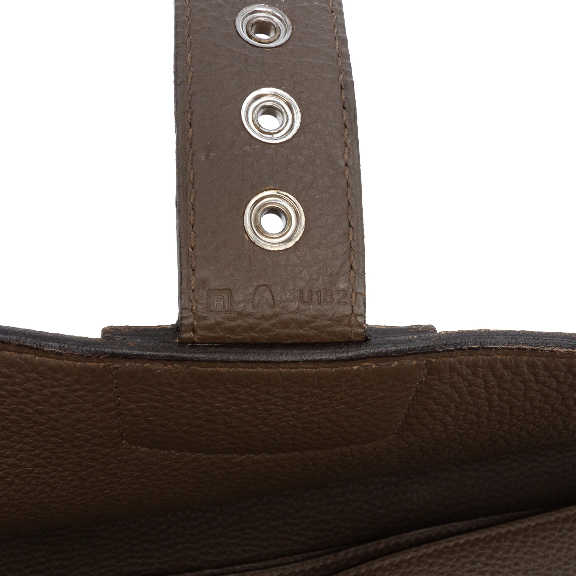 Hermes | Pre-Owned Togo Sac a Depeches 41 | Brown/Taupe - Image 10