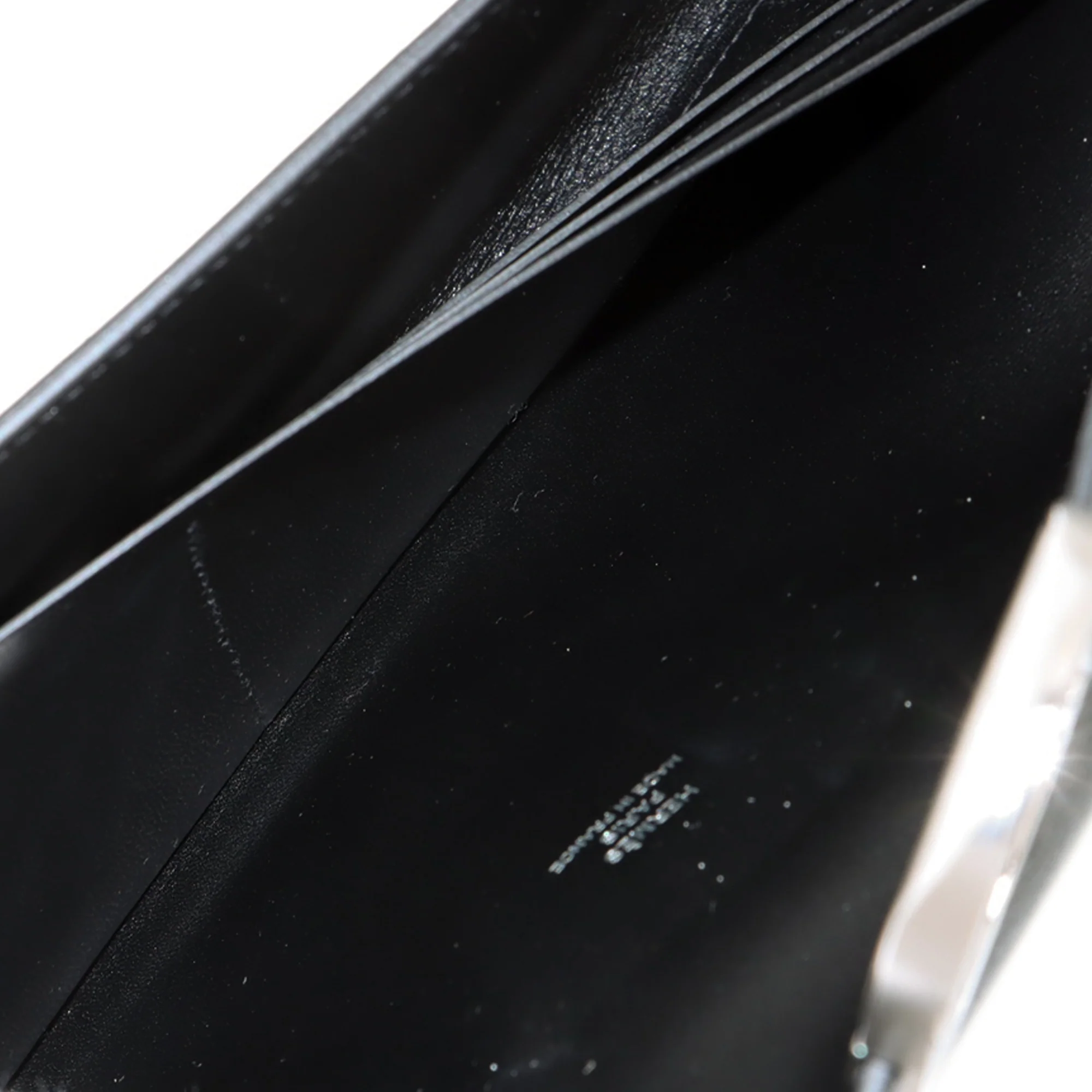 Hermes | Pre-Owned Veau Jonathan Maillon To Go Wallet | Black - Image 5