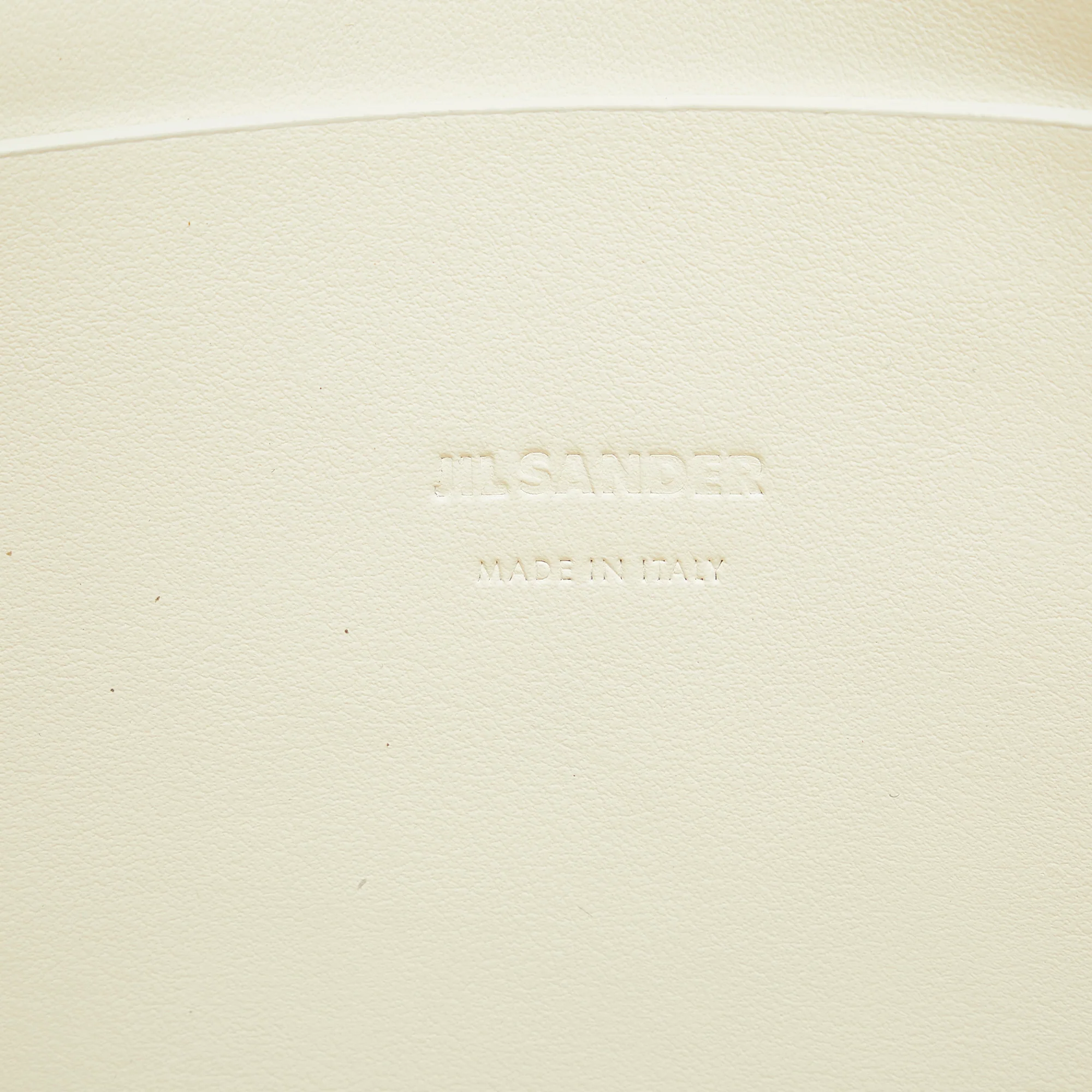 Jil Sander | Pre-Owned Woven Leather Basket Tote | White - Image 7