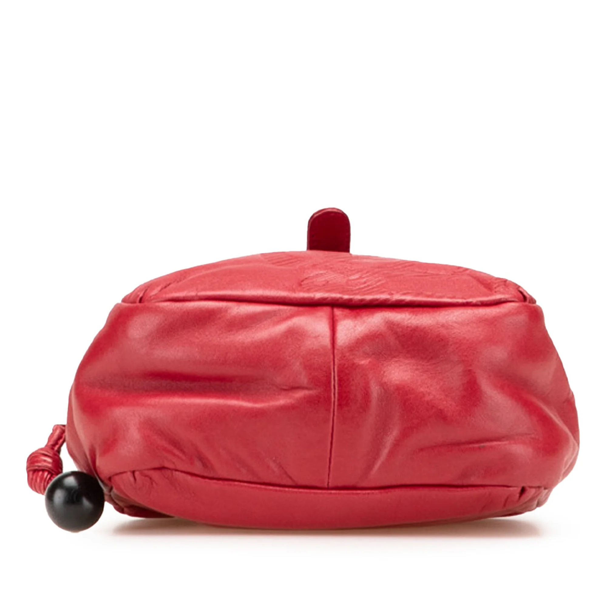 LOEWE | Pre-Owned Leather Anagram Crossbody | Red - Image 8