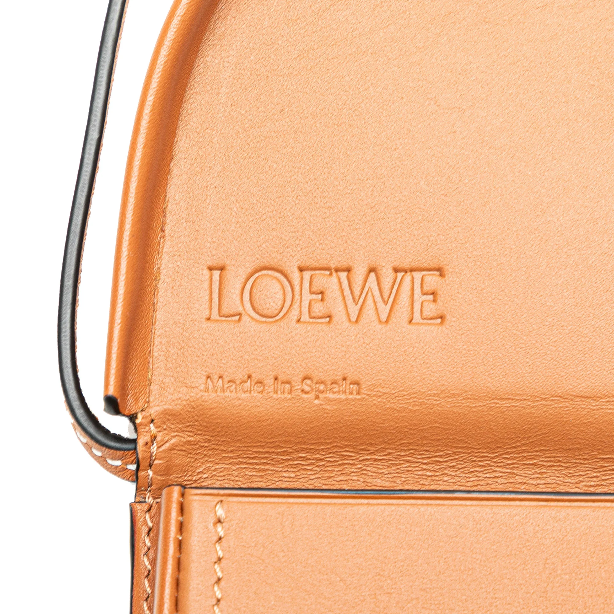 LOEWE | Pre-Owned Mini Soft Calfskin Heel Pouch | Brown - Image 10