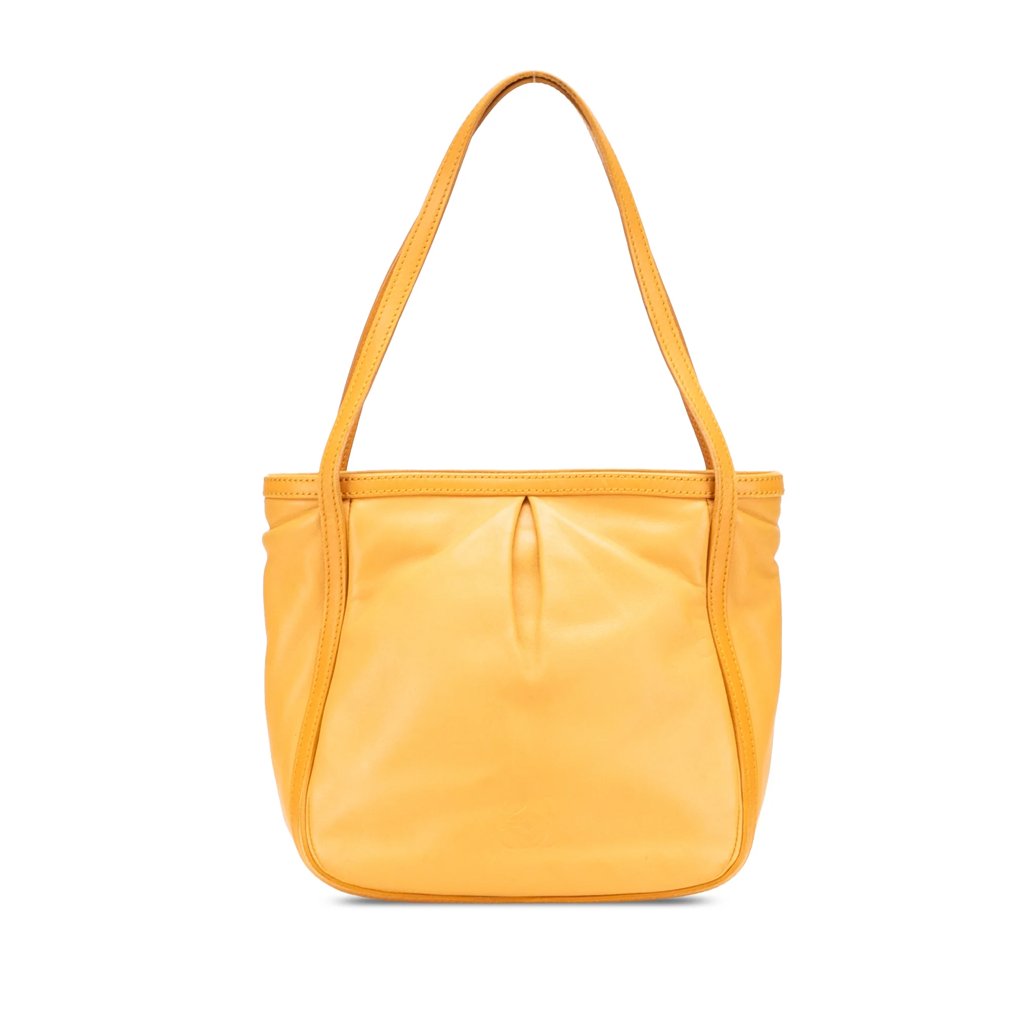 LOEWE | Pre-Owned Nappa Handbag | Yellow/Mustard