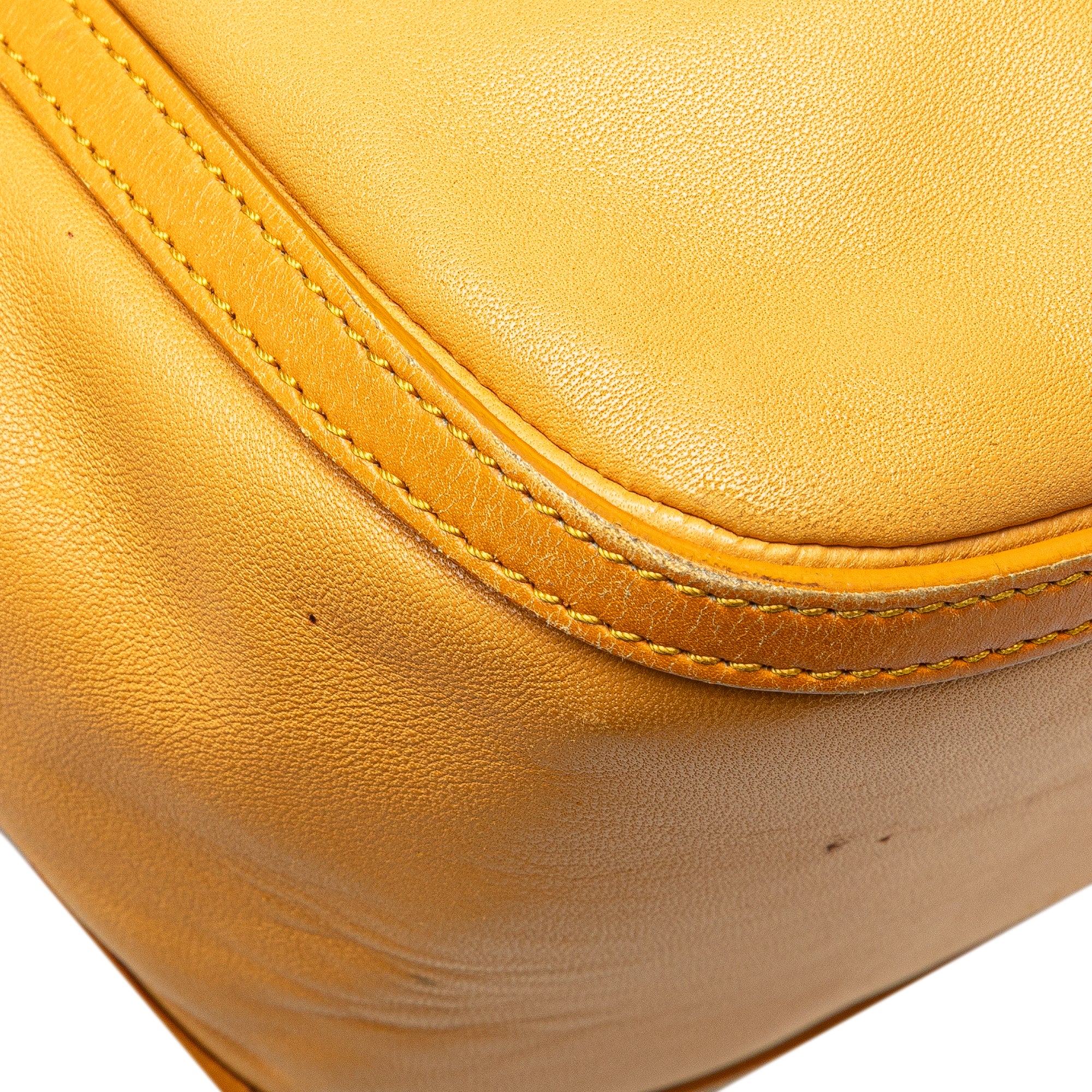 LOEWE | Pre-Owned Nappa Handbag | Yellow/Mustard - Image 14