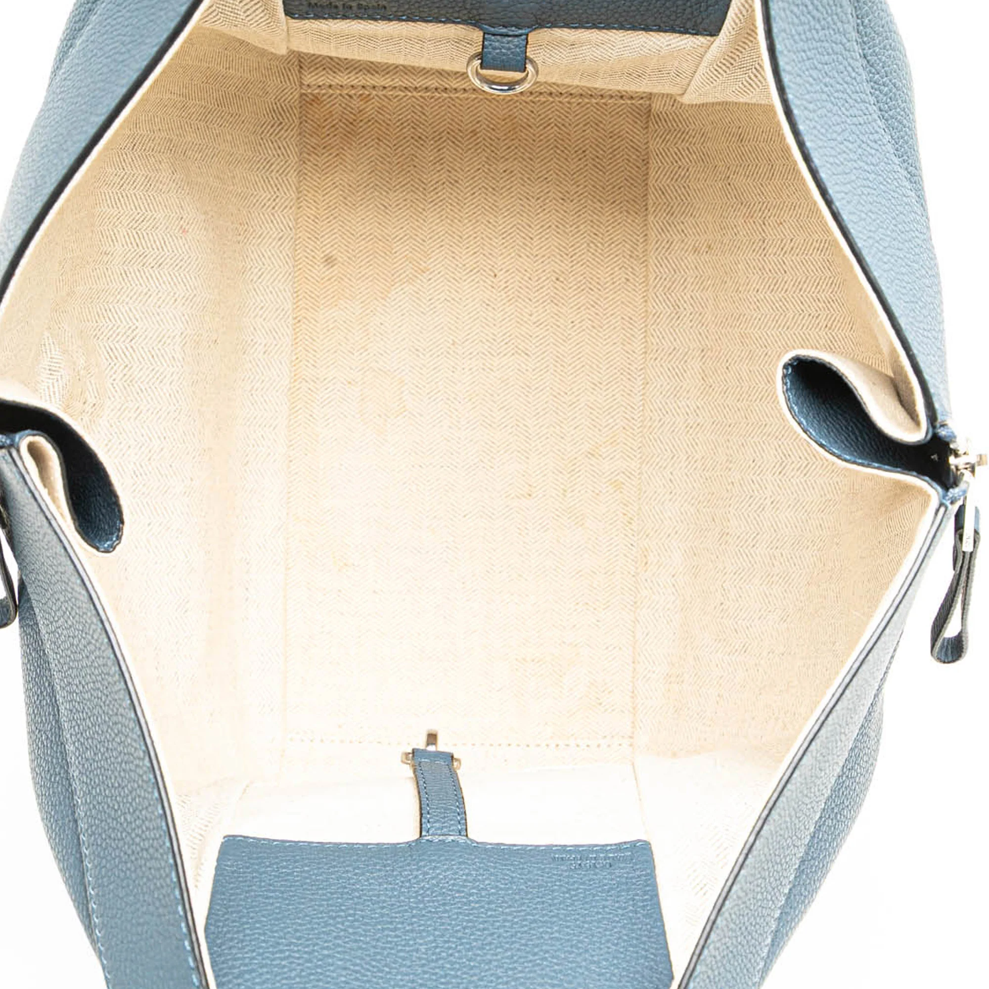 LOEWE | Pre-Owned Small Leather Hammock Bag | Blue - Image 6