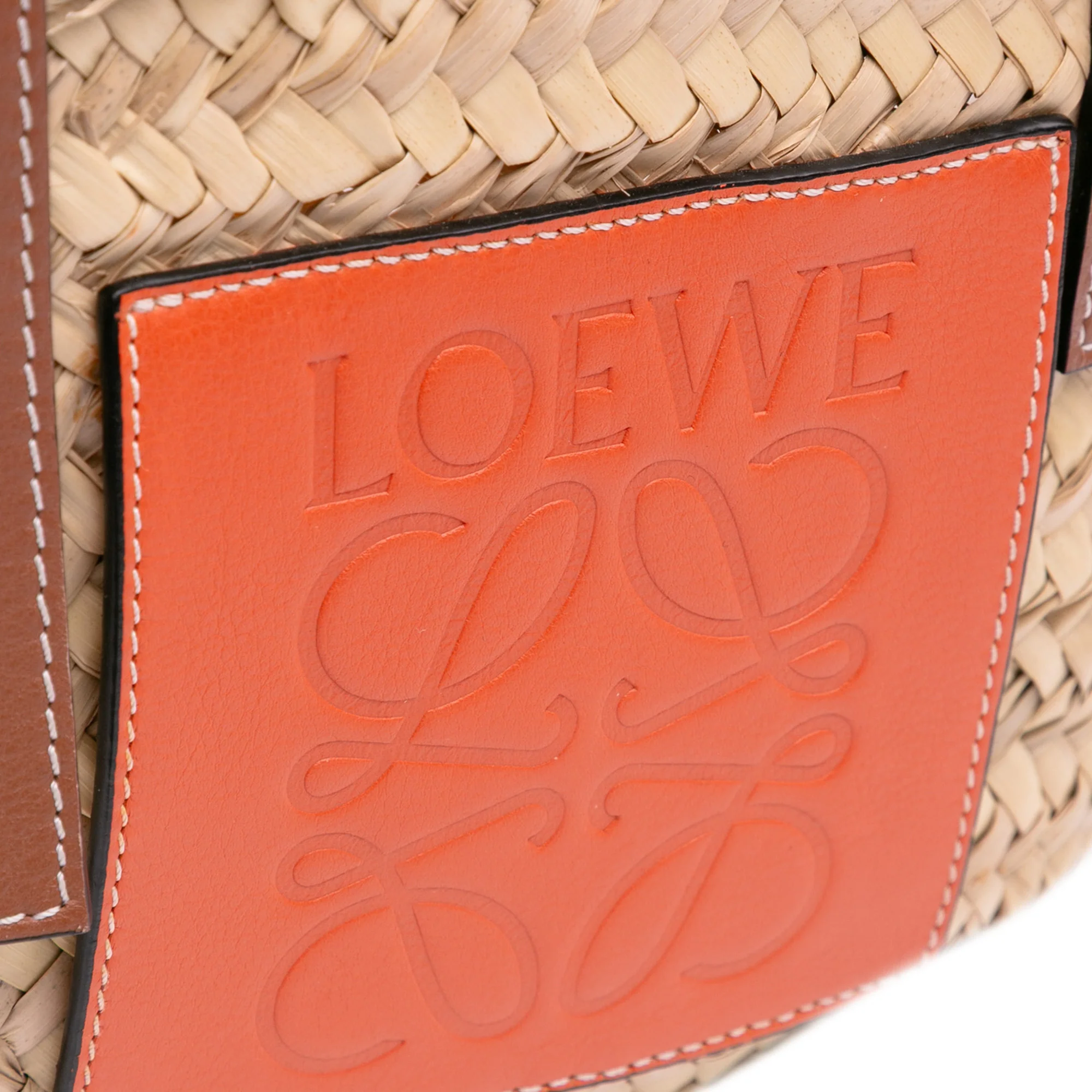 LOEWE | Pre-Owned Small Raffia Basket Tote | Beige - Image 5