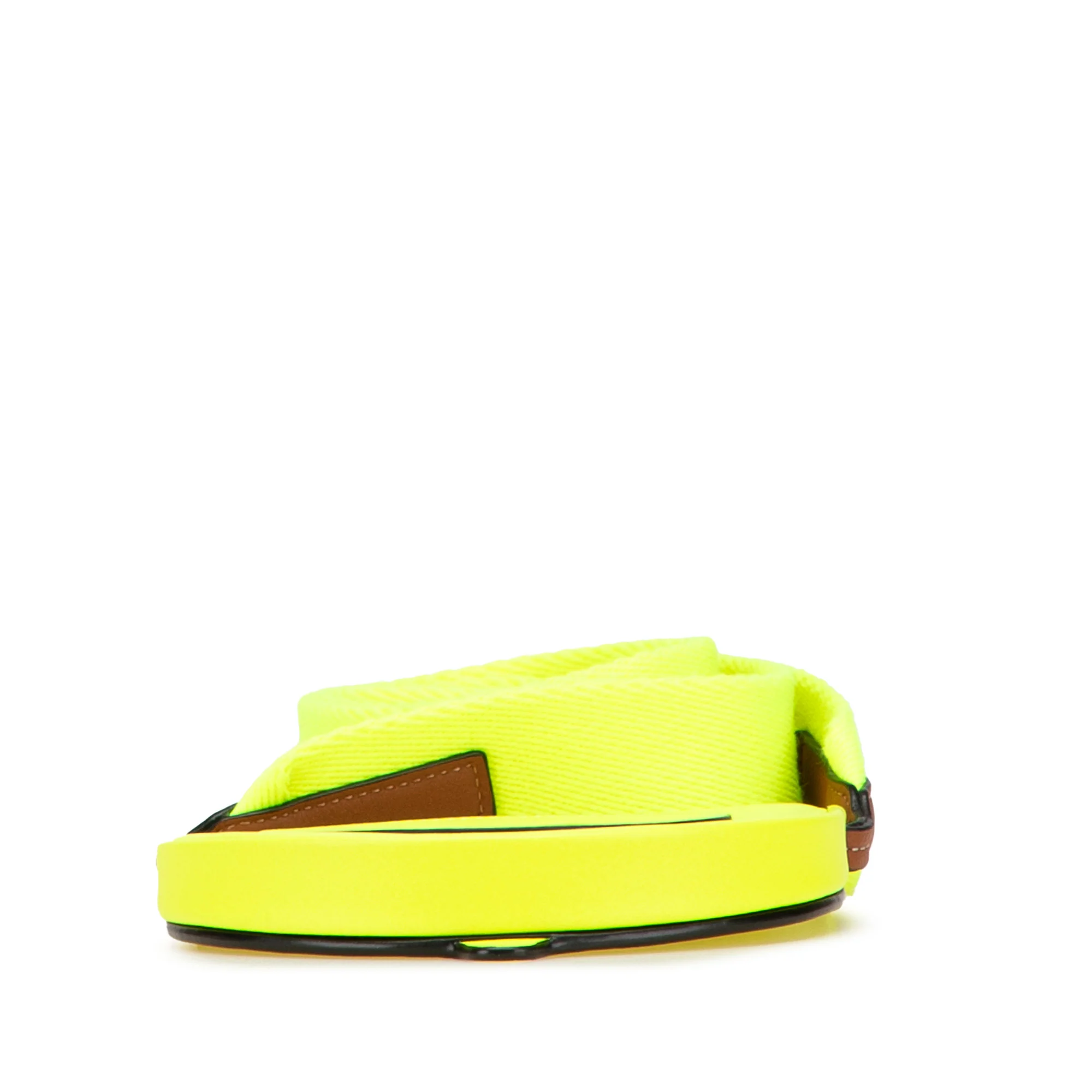 LOEWE | Pre-Owned Small Smooth Calfskin Smiley Heel Crossbody | Yellow/Neon Yellow - Image 5