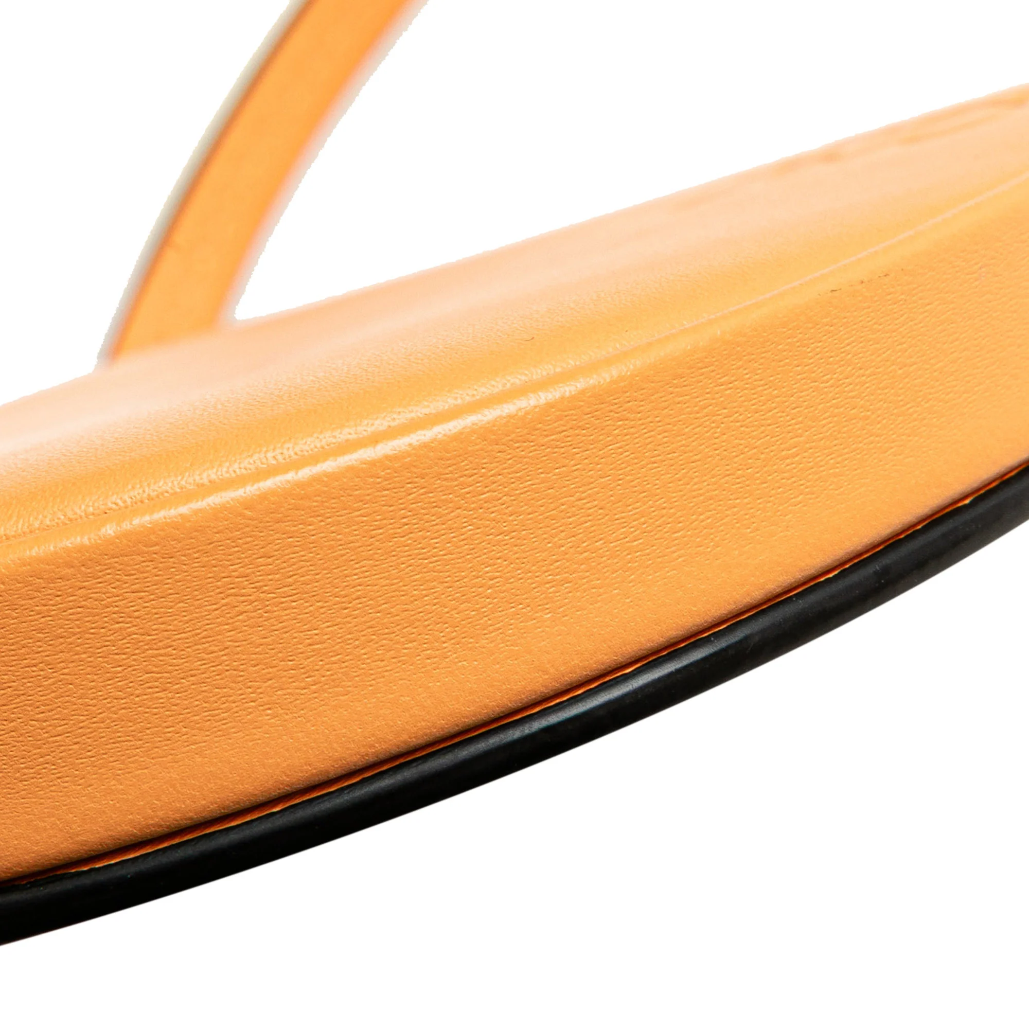 LOEWE | Pre-Owned Small Soft Calfskin Heel Pouch | Orange/Light Orange - Image 2