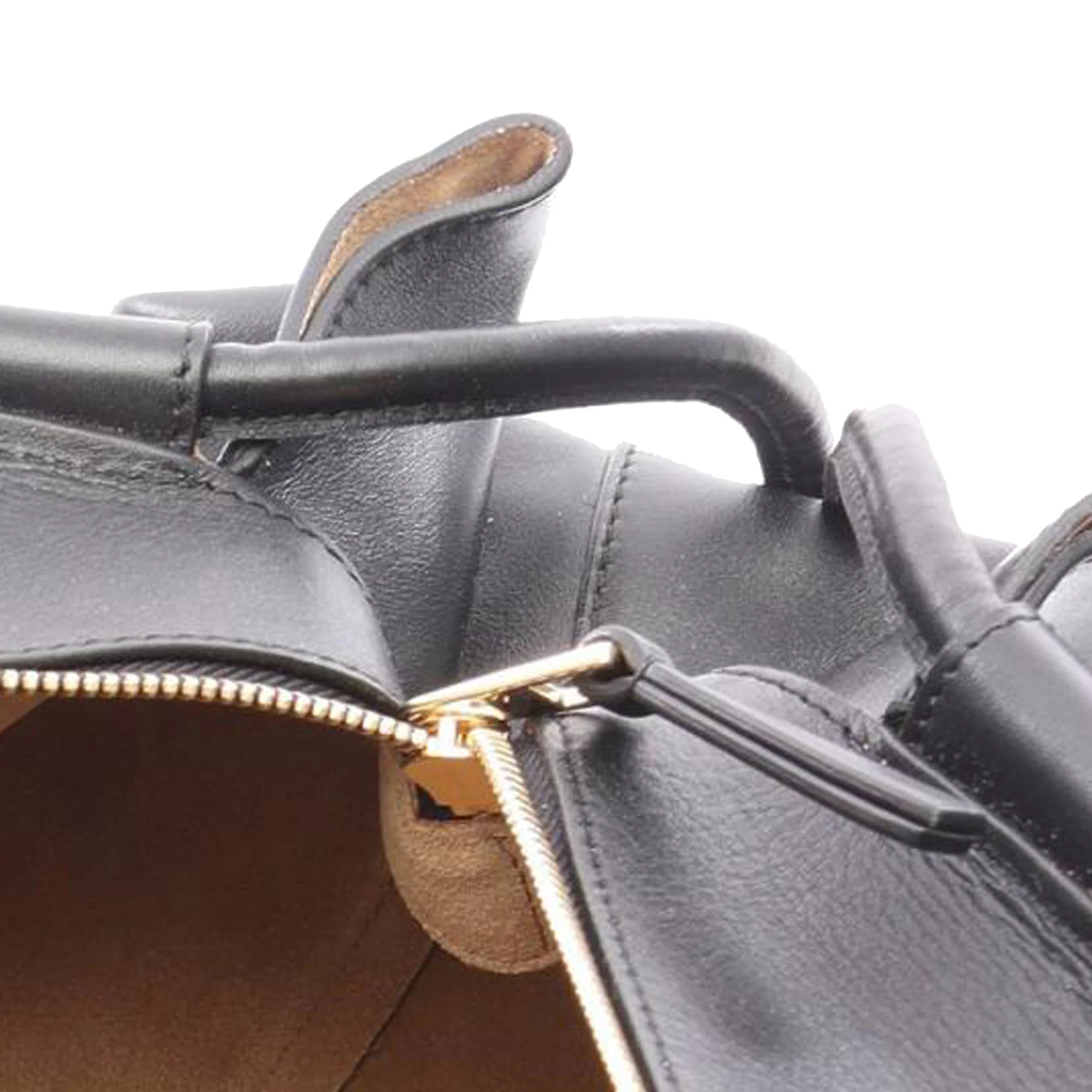 LOEWE | Pre-Owned XL Shiny Calfskin Paseo Tote | Black - Image 7