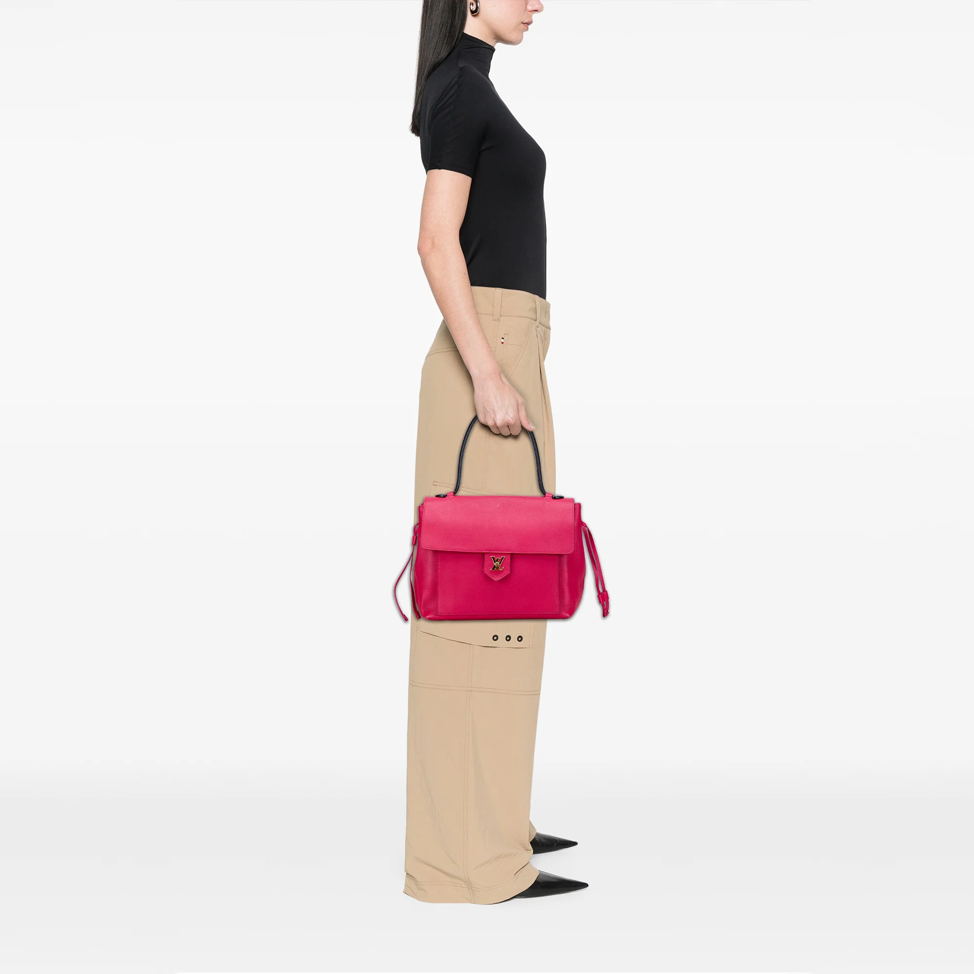 Louis Vuitton | Pre-Owned Calfskin Lockme PM | Pink/Dark Pink - Image 2
