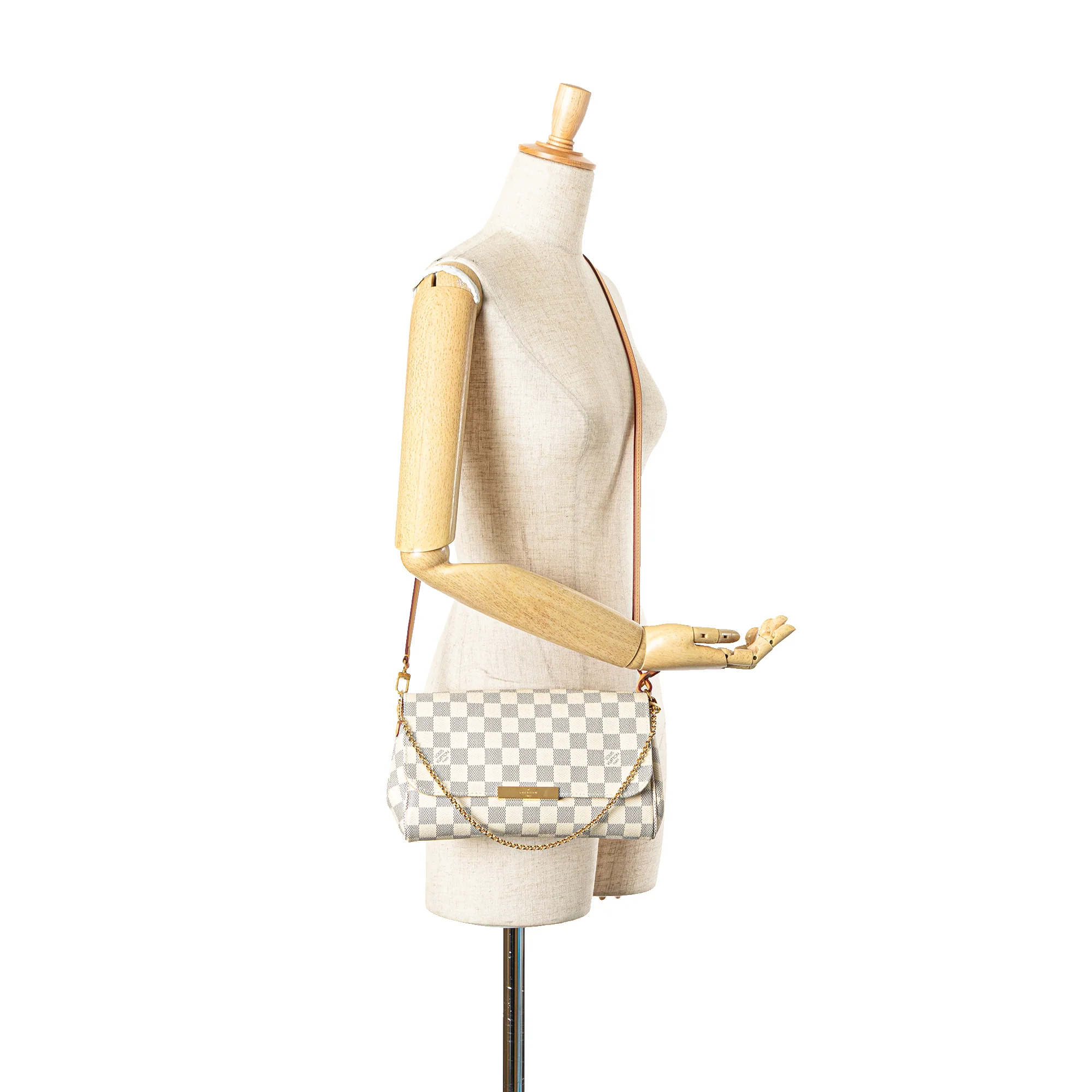 Louis Vuitton | Pre-Owned Damier Azur Favorite MM | White - Image 3