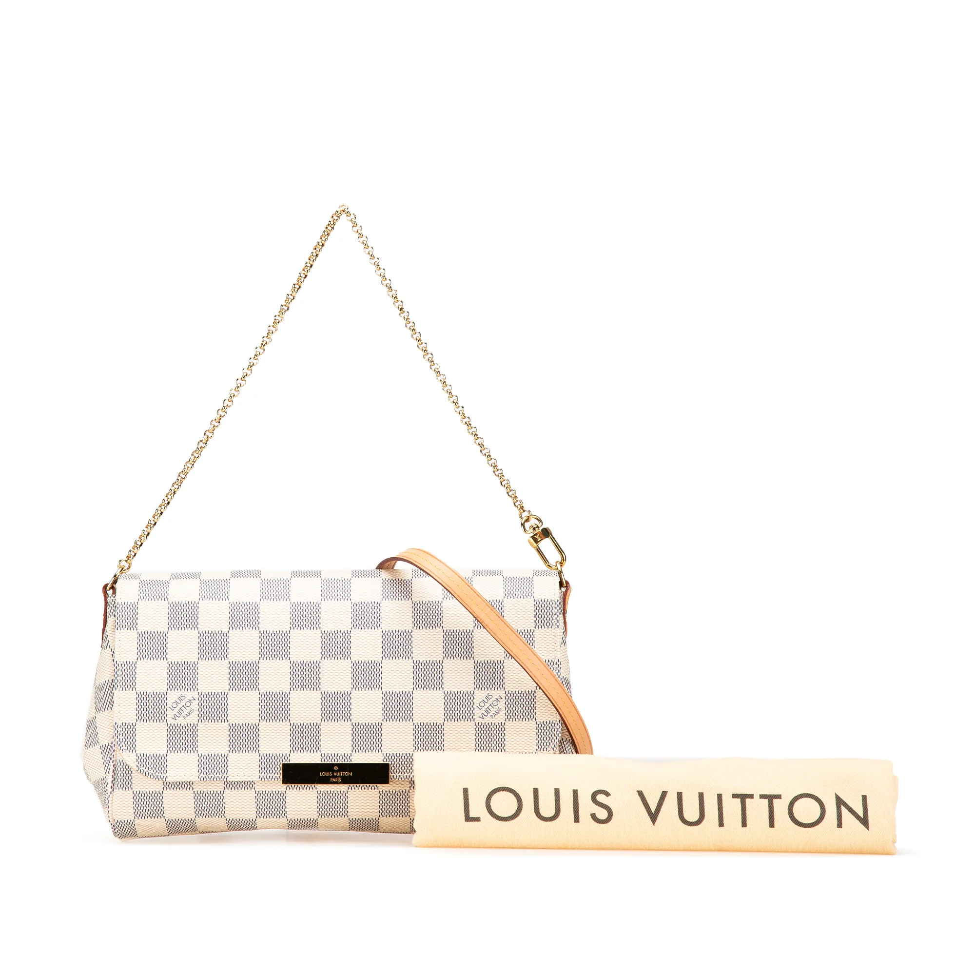 Louis Vuitton | Pre-Owned Damier Azur Favorite MM | White - Image 4