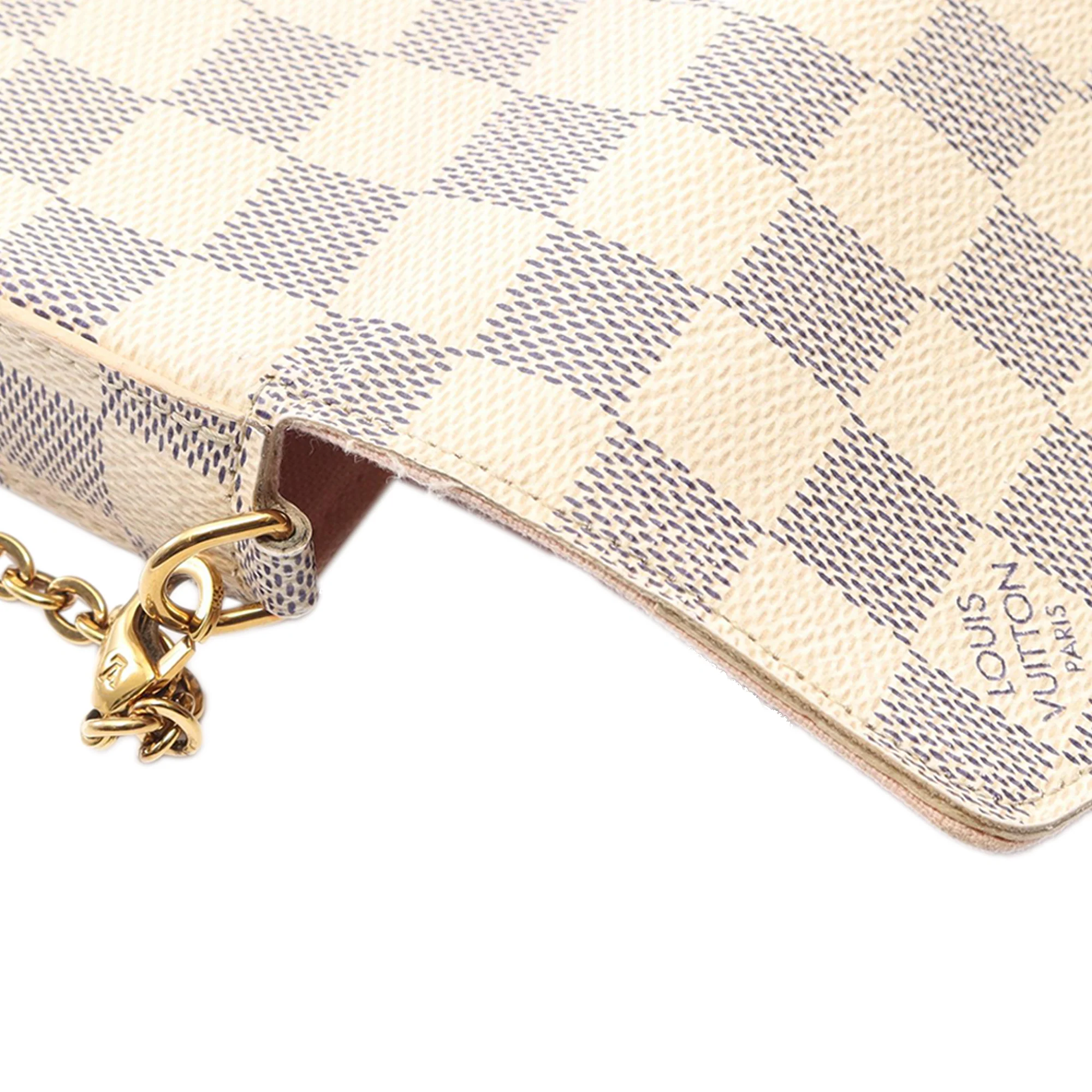 Louis Vuitton | Pre-Owned Damier Azur Pochette Felicie | White - Image 11