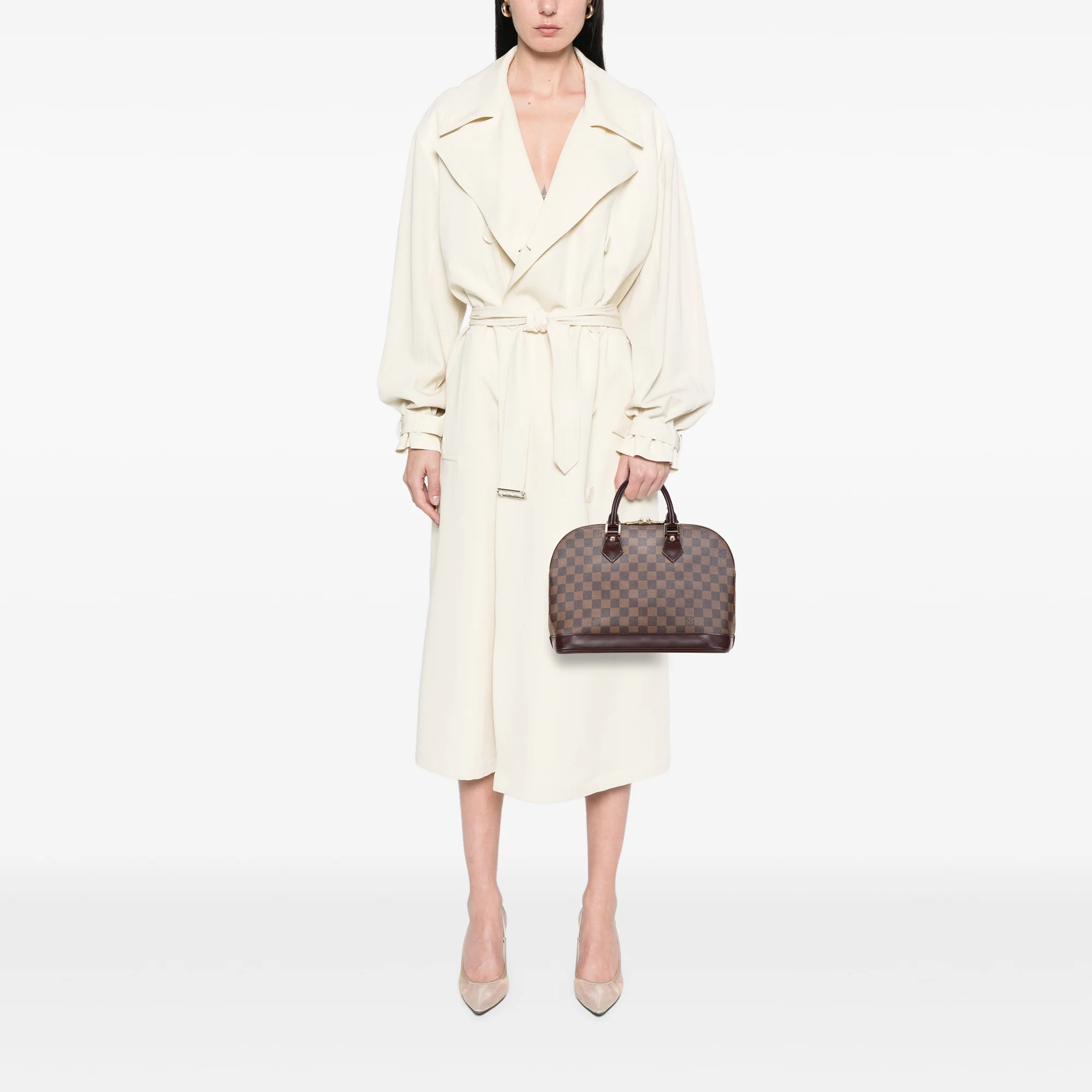 Louis Vuitton | Pre-Owned Damier Ebene Alma MM | Brown - Image 5