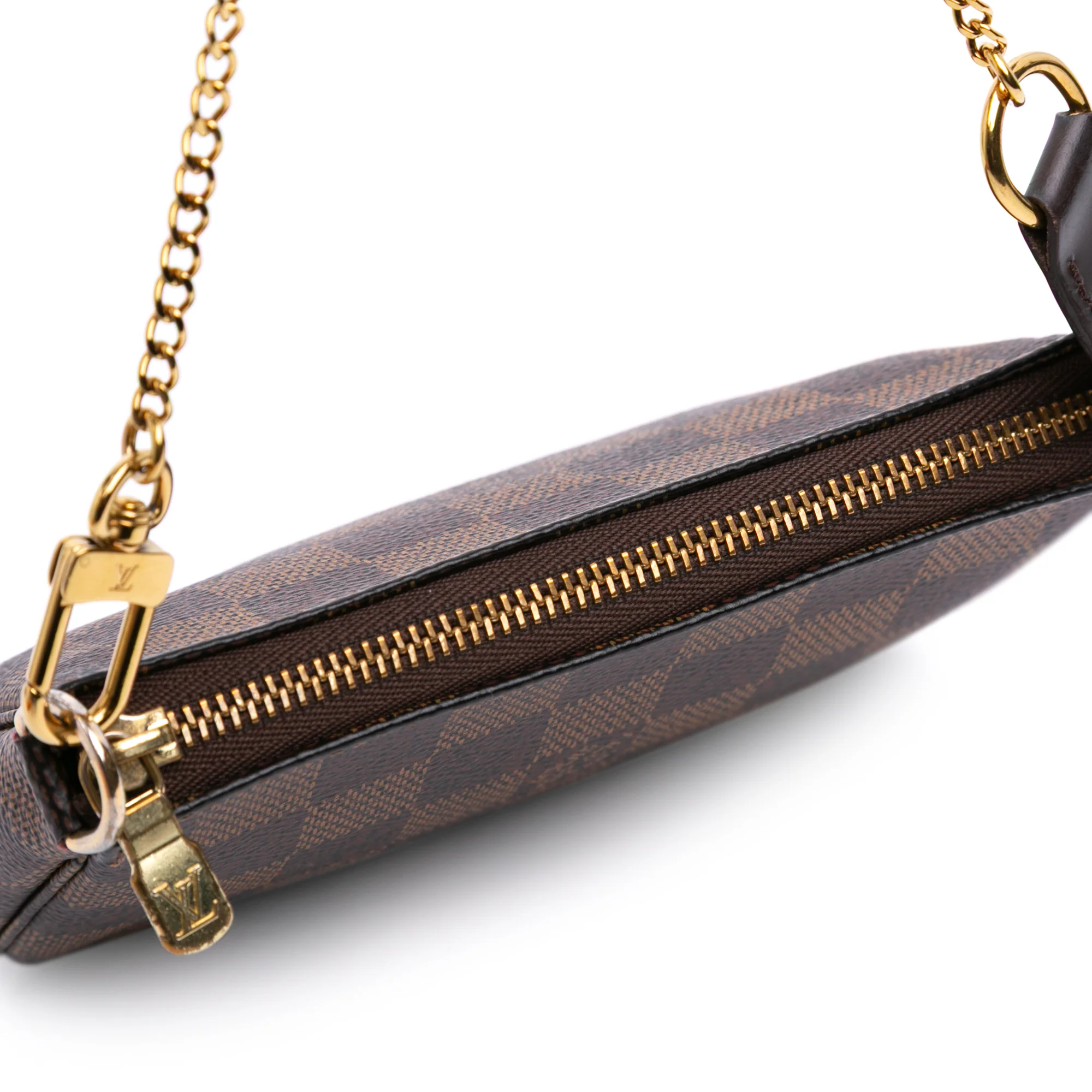 Louis Vuitton | Pre-Owned Damier Ebene Mini Pochette Accessoires | Brown - Image 10