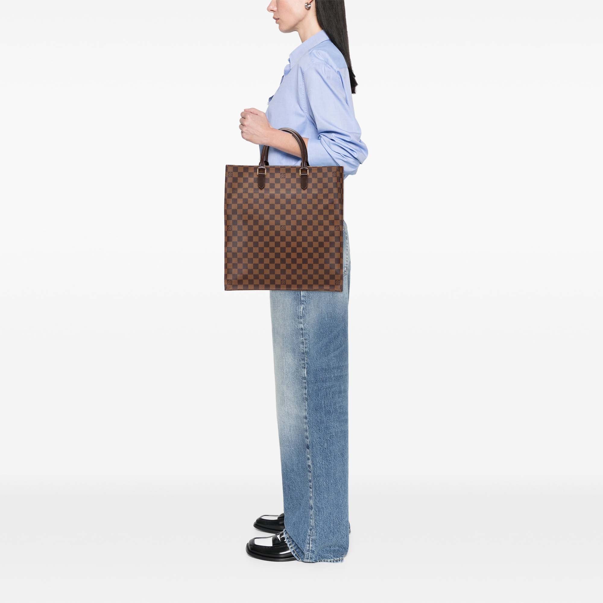 Louis Vuitton | Pre-Owned Damier Ebene Sac Plat | Brown - Image 3