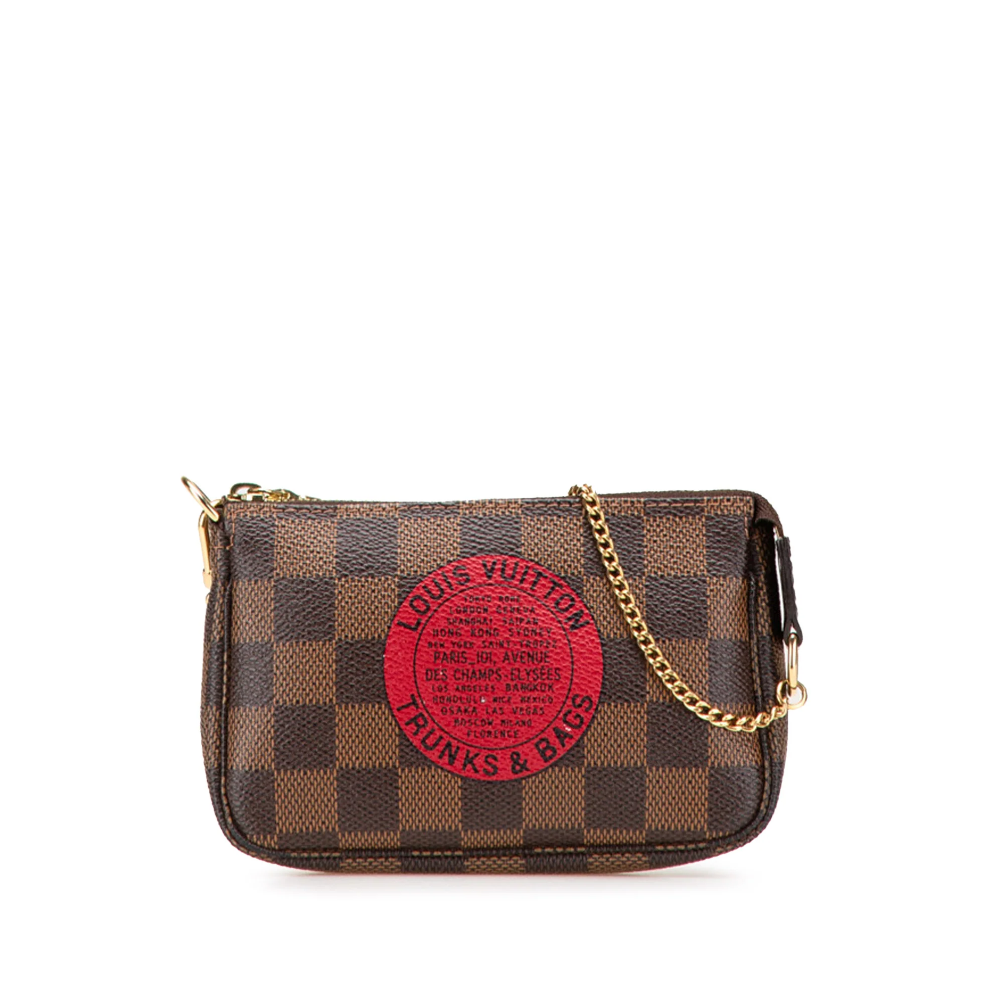 Louis Vuitton | Pre-Owned Damier Ebene Trunks and Bags Mini Pochette Accessoires - I | Brown