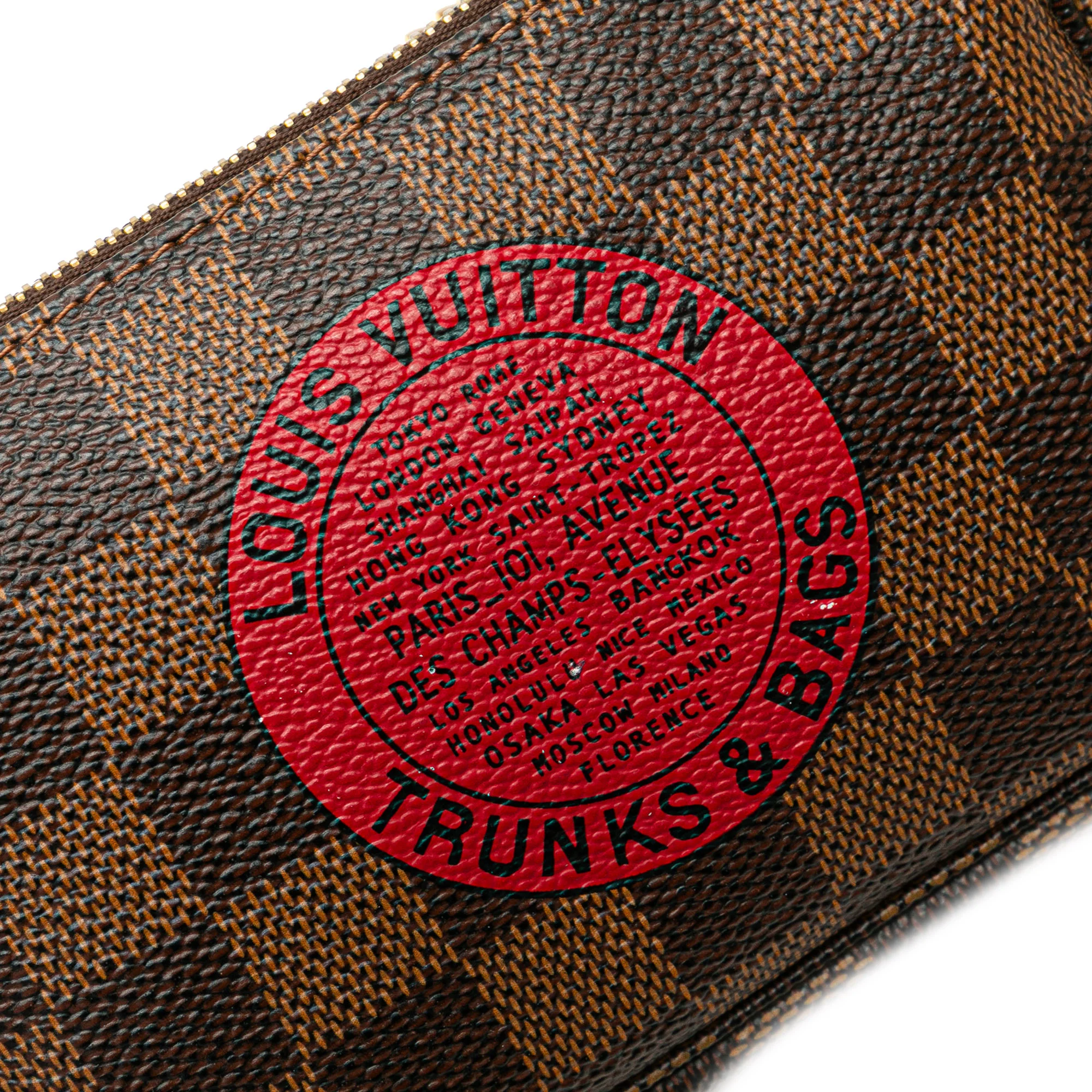 Louis Vuitton | Pre-Owned Damier Ebene Trunks and Bags Mini Pochette Accessoires - I | Brown - Image 9