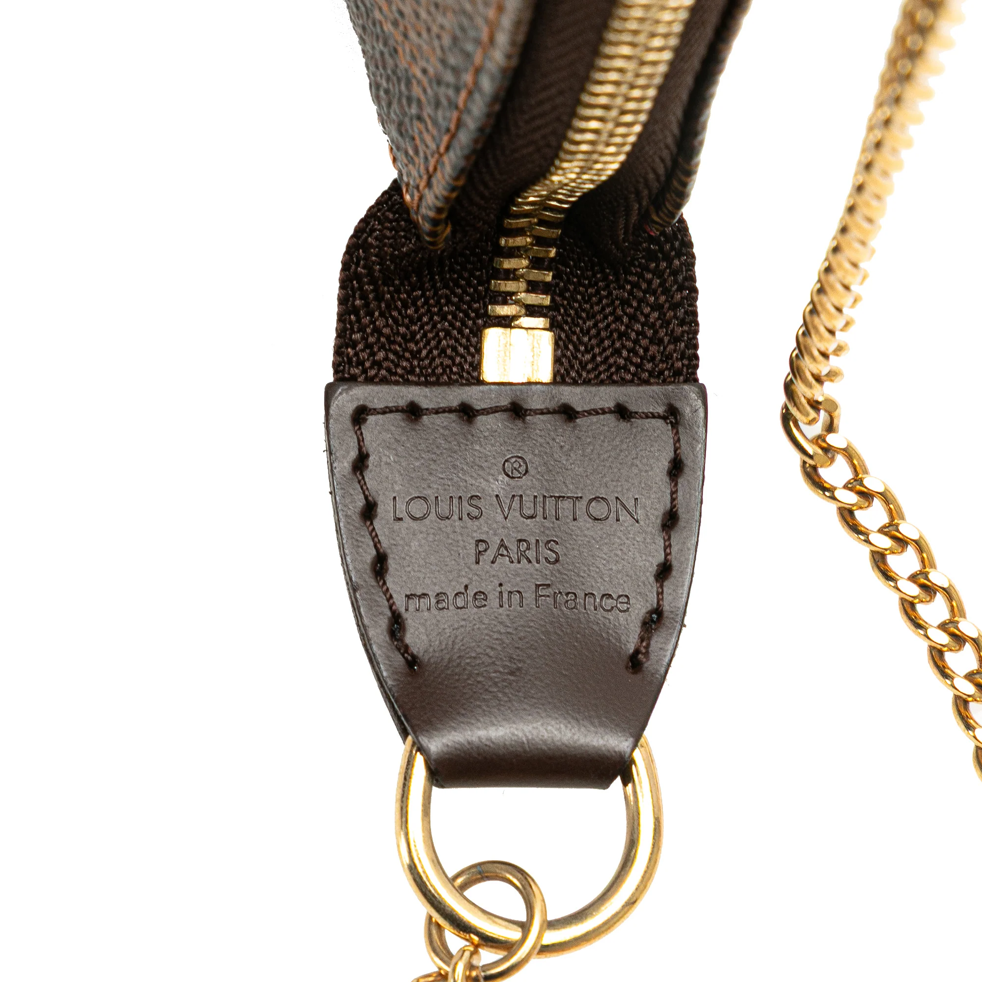 Louis Vuitton | Pre-Owned Damier Ebene Trunks and Bags Mini Pochette Accessoires - III | Brown - Image 9
