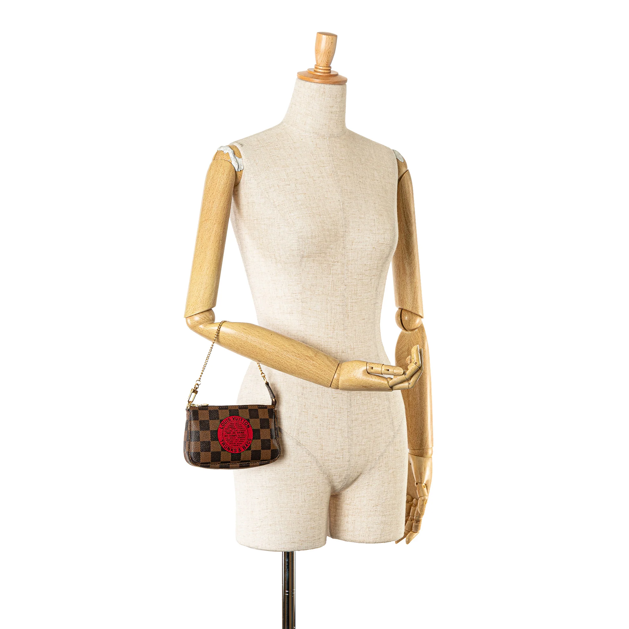 Louis Vuitton | Pre-Owned Damier Ebene Trunks and Bags Mini Pochette Accessoires - IV | Brown - Image 7