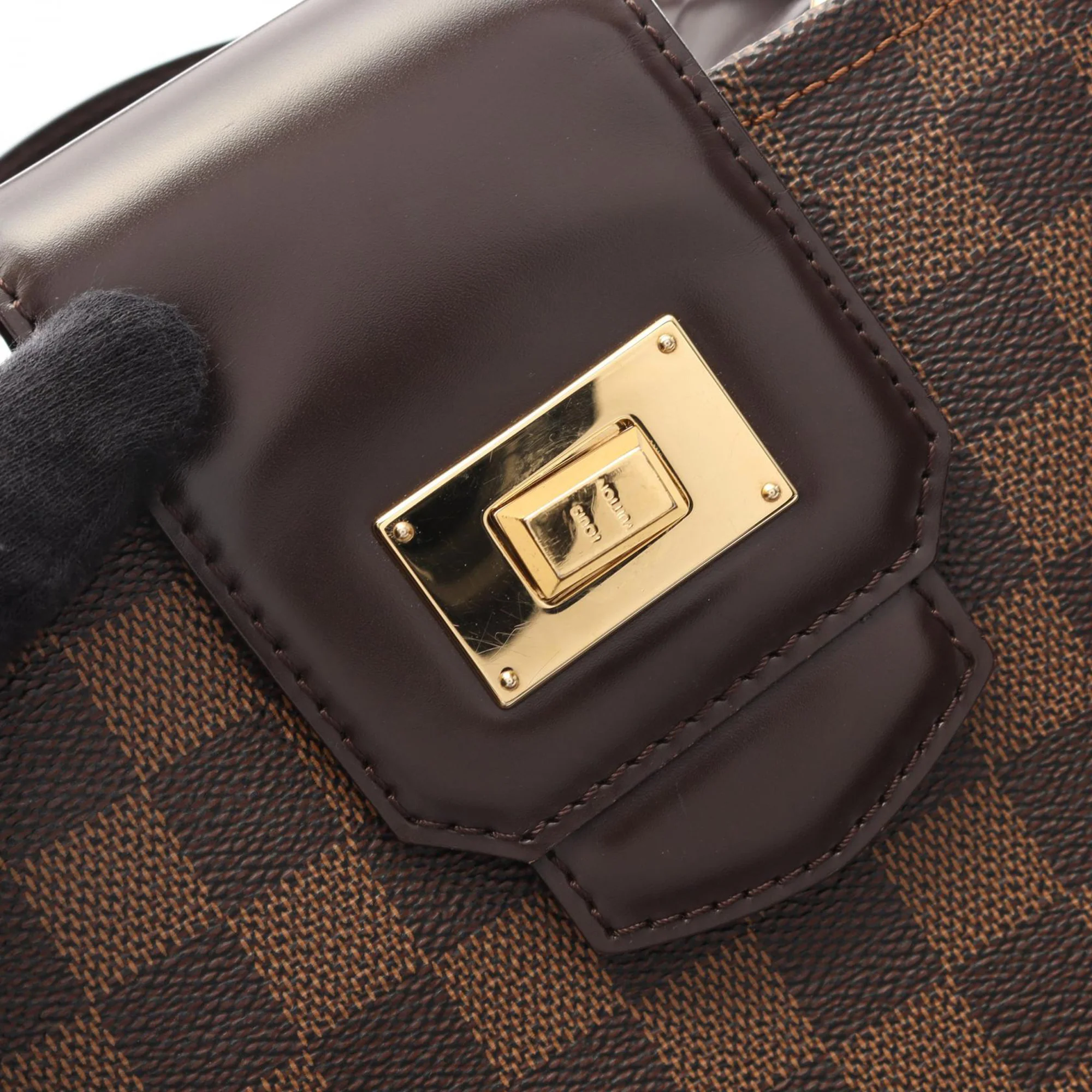 Louis Vuitton | Pre-Owned Damiere Ebene Besace Rosebery | Brown - Image 9