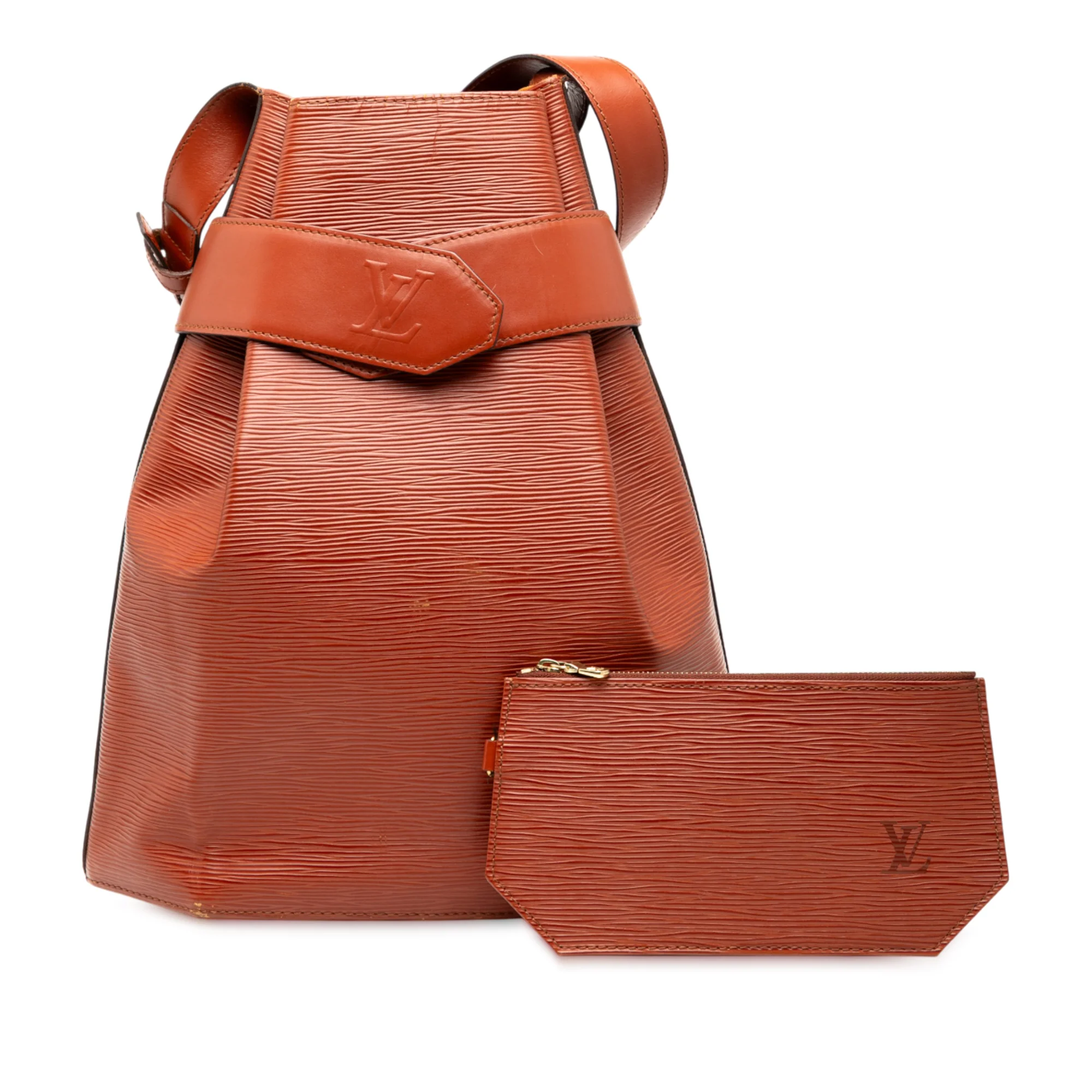 Louis Vuitton | Pre-Owned Epi Sac D Epaule GM | Brown - Image 9