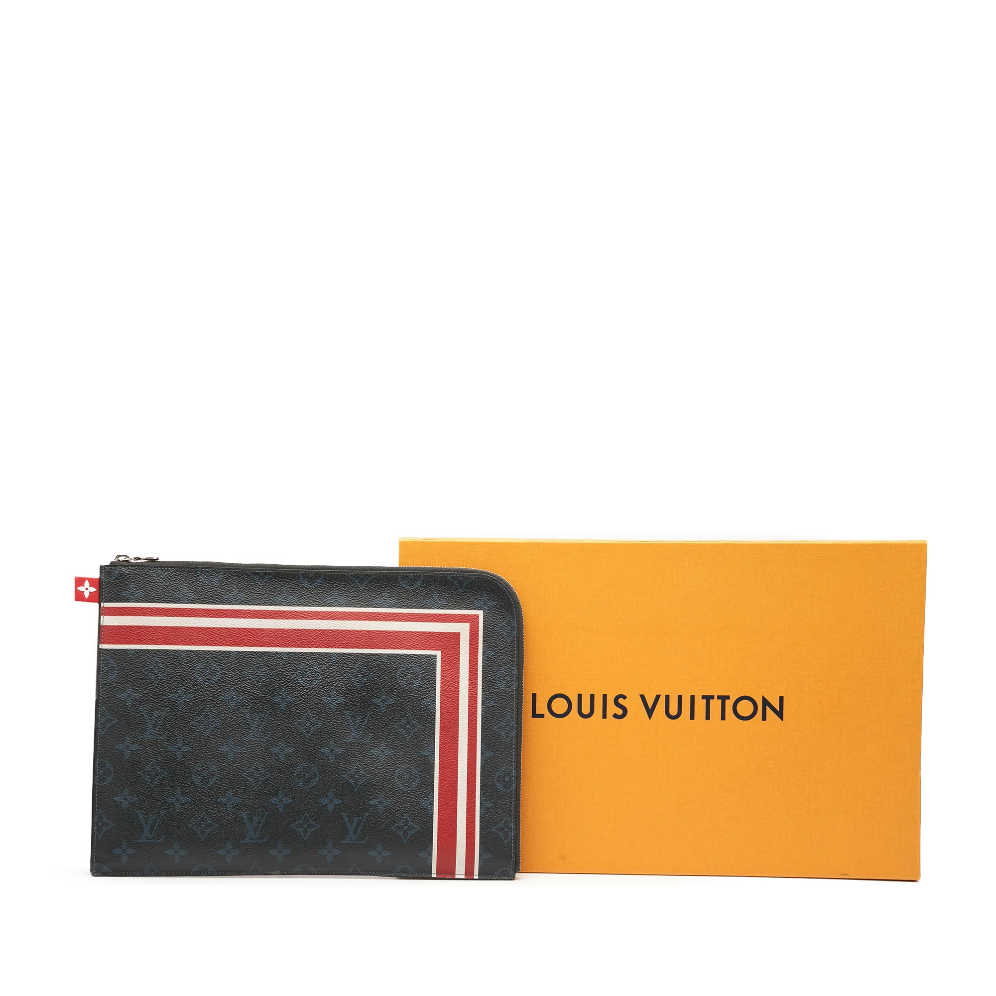 Louis Vuitton | Pre-Owned Monogram Cobalt Pochette Jour GM | Blue/Navy - Image 9