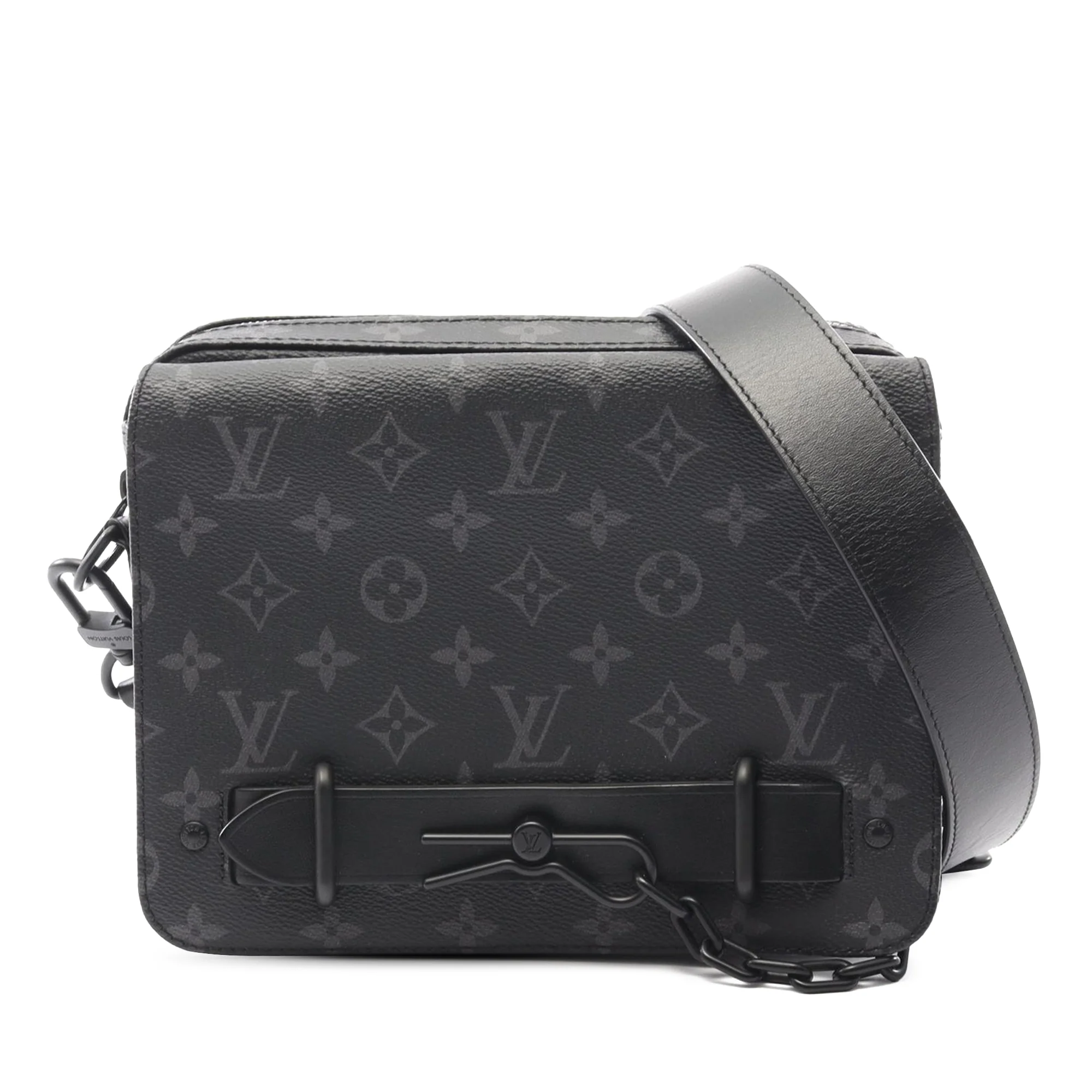Louis Vuitton | Pre-Owned Monogram Eclipse Steamer Messenger | Black