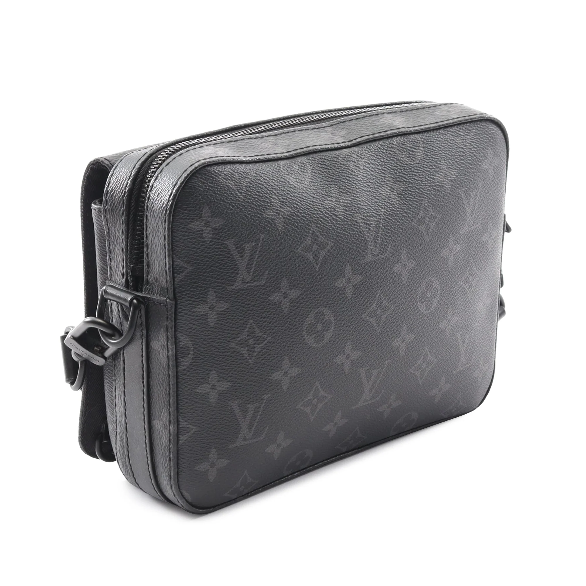 Louis Vuitton | Pre-Owned Monogram Eclipse Steamer Messenger | Black - Image 2