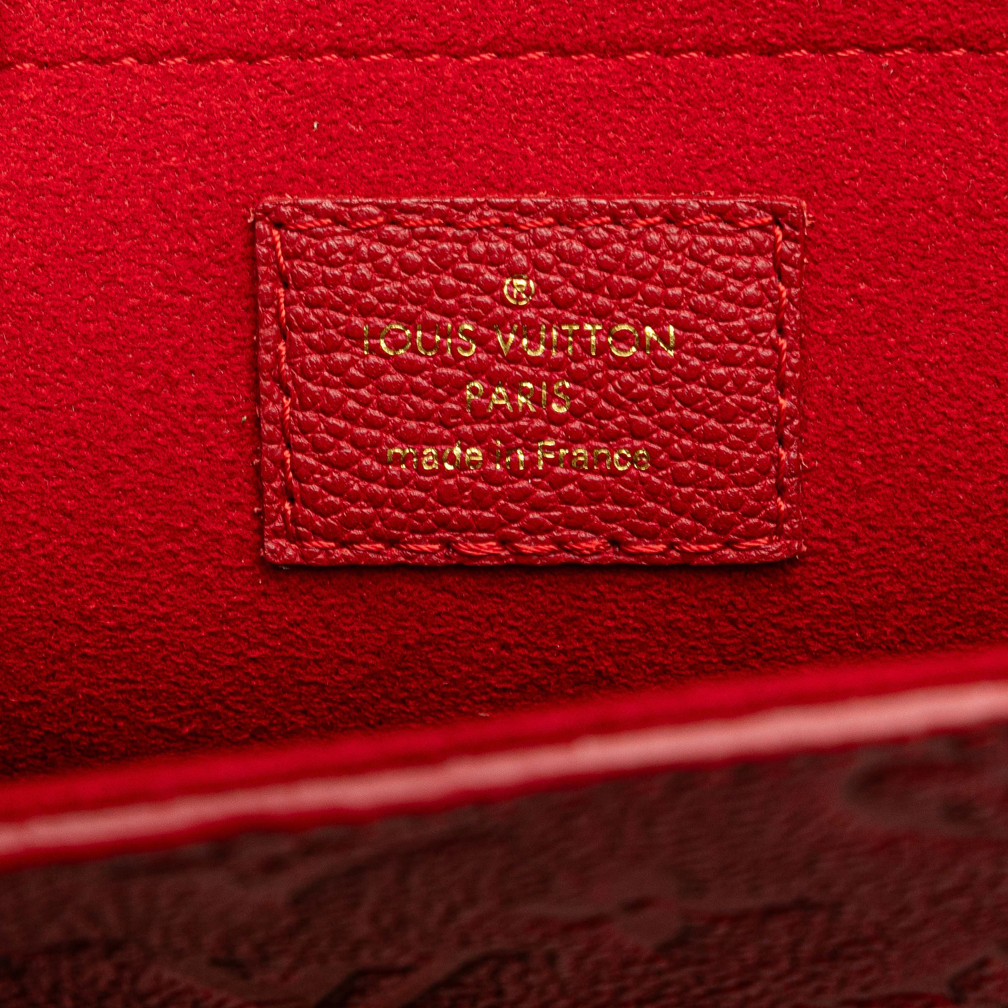 Louis Vuitton | Pre-Owned Monogram Empreinte Saint Sulpice BB | Red - Image 5