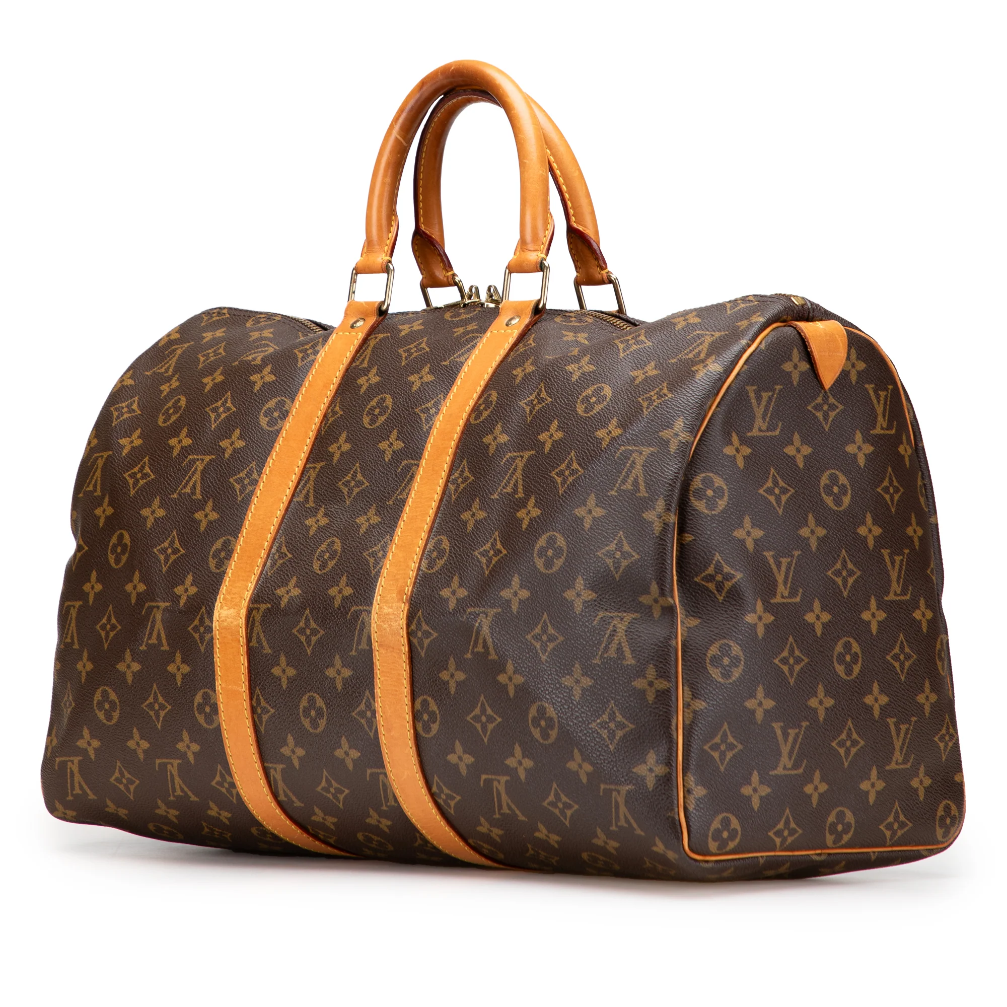 Louis Vuitton | Pre-Owned Monogram Keepall 45 - I | Brown - Image 4