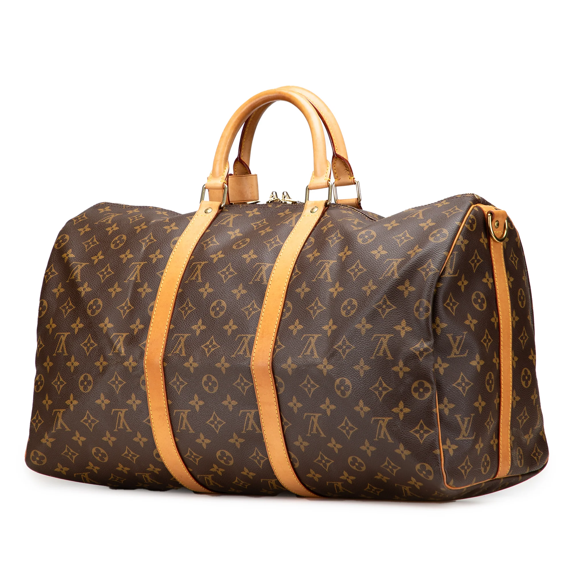 Louis Vuitton | Pre-Owned Monogram Keepall Bandouliere 50 | Brown - Image 4