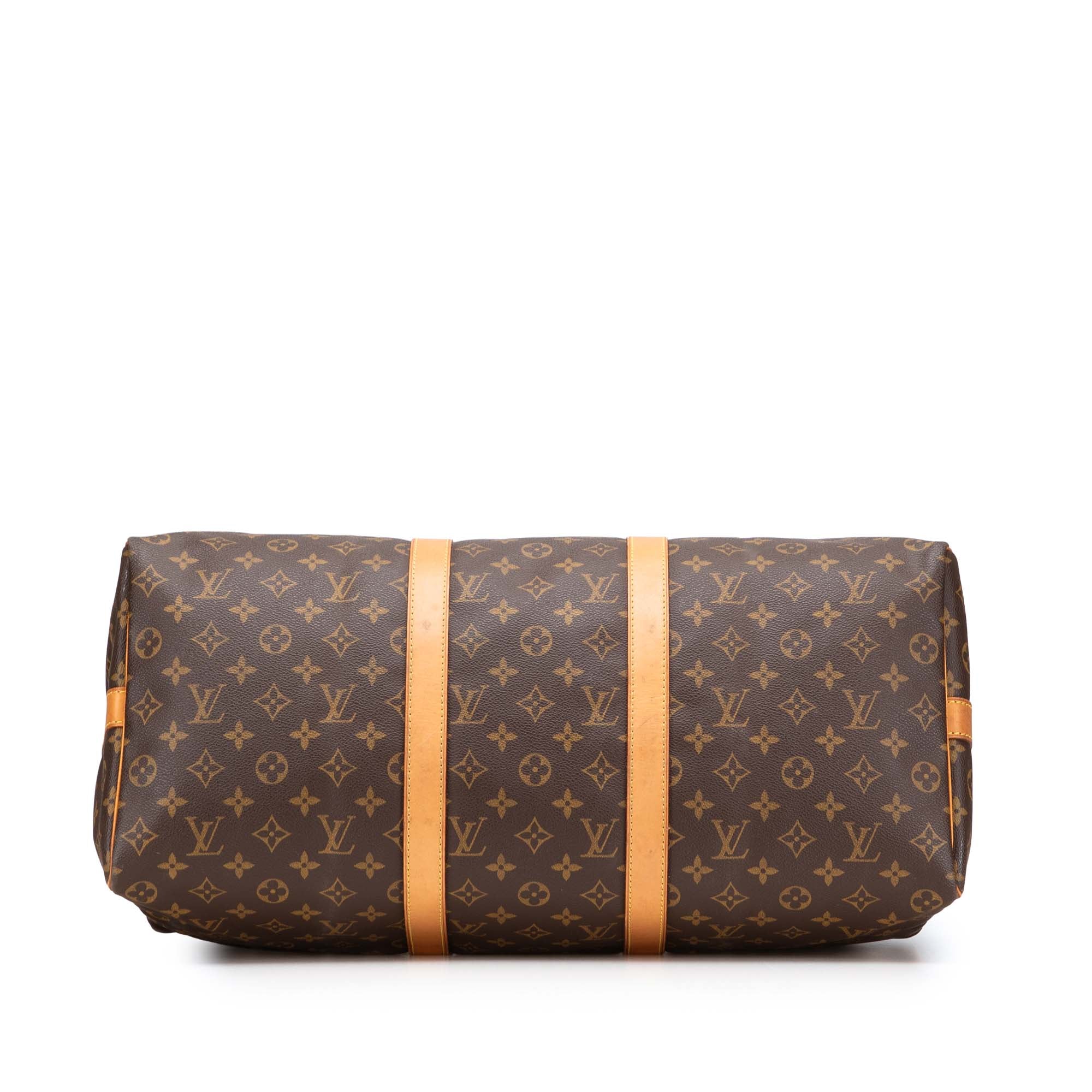 Louis Vuitton | Pre-Owned Monogram Keepall Bandouliere 50 | Brown - Image 5