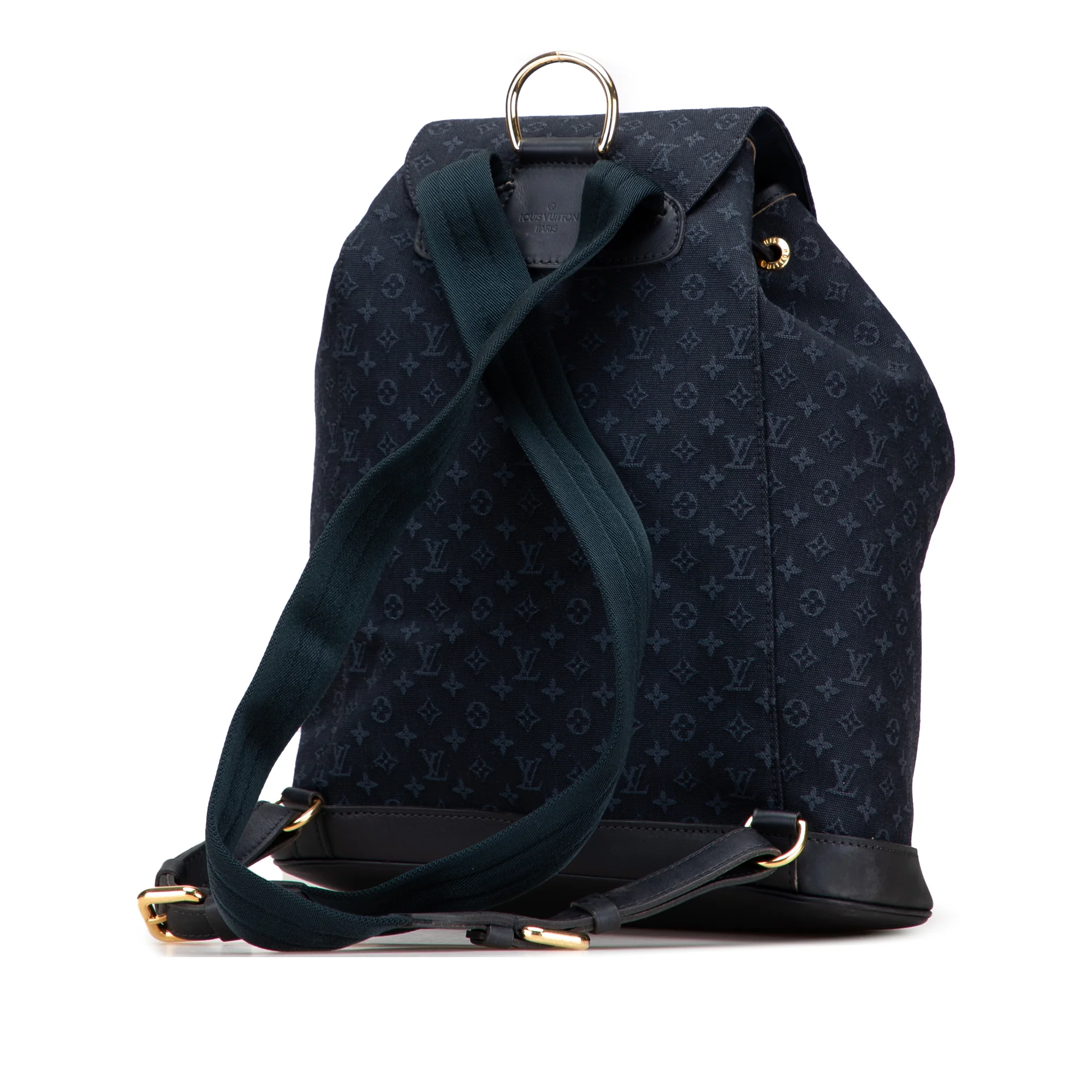 Louis Vuitton | Pre-Owned Monogram Mini Lin Montsouris GM | Blue/Dark Blue - Image 5