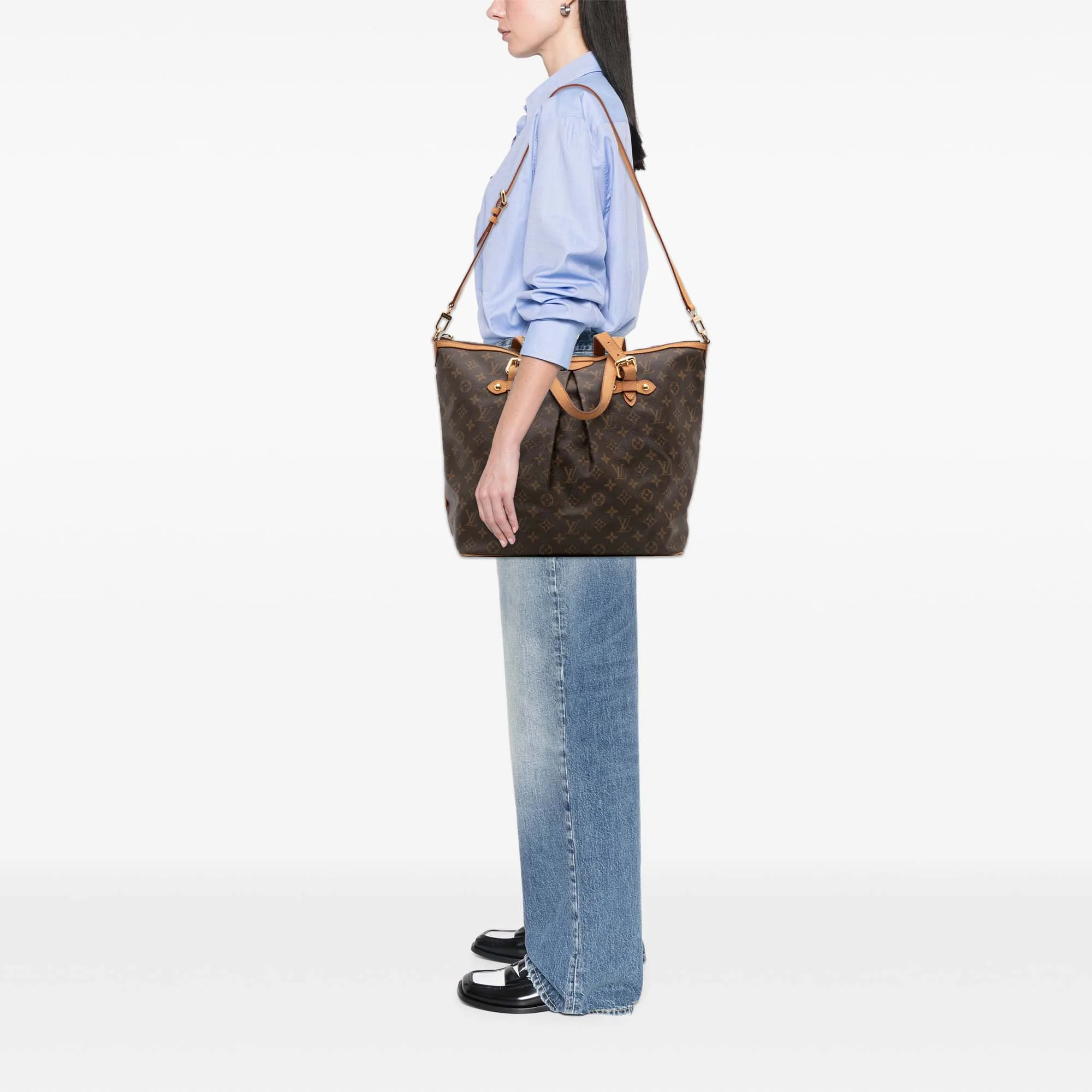 Louis Vuitton | Pre-Owned Monogram Palermo GM | Brown - Image 13