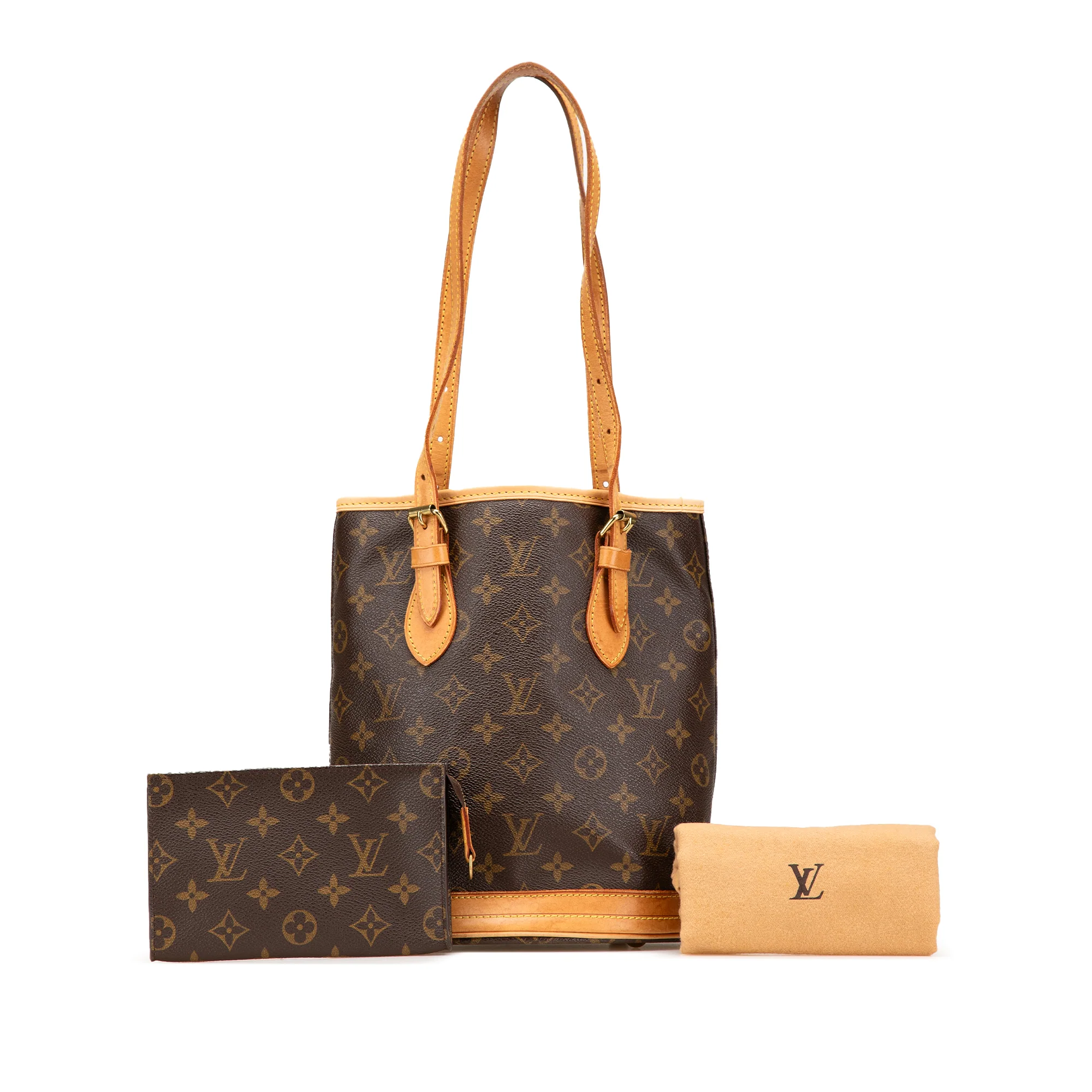 Louis Vuitton | Pre-Owned Monogram Petit Bucket | Brown - Image 14