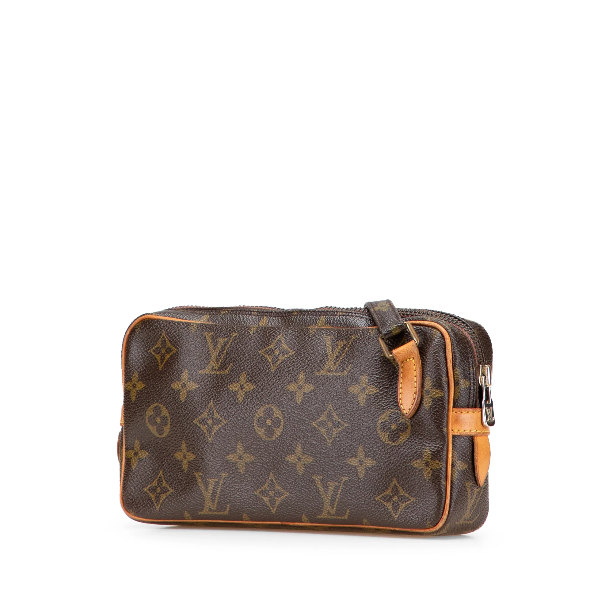 Louis Vuitton | Pre-Owned Monogram Pochette Marly Bandouliere | Brown - Image 3
