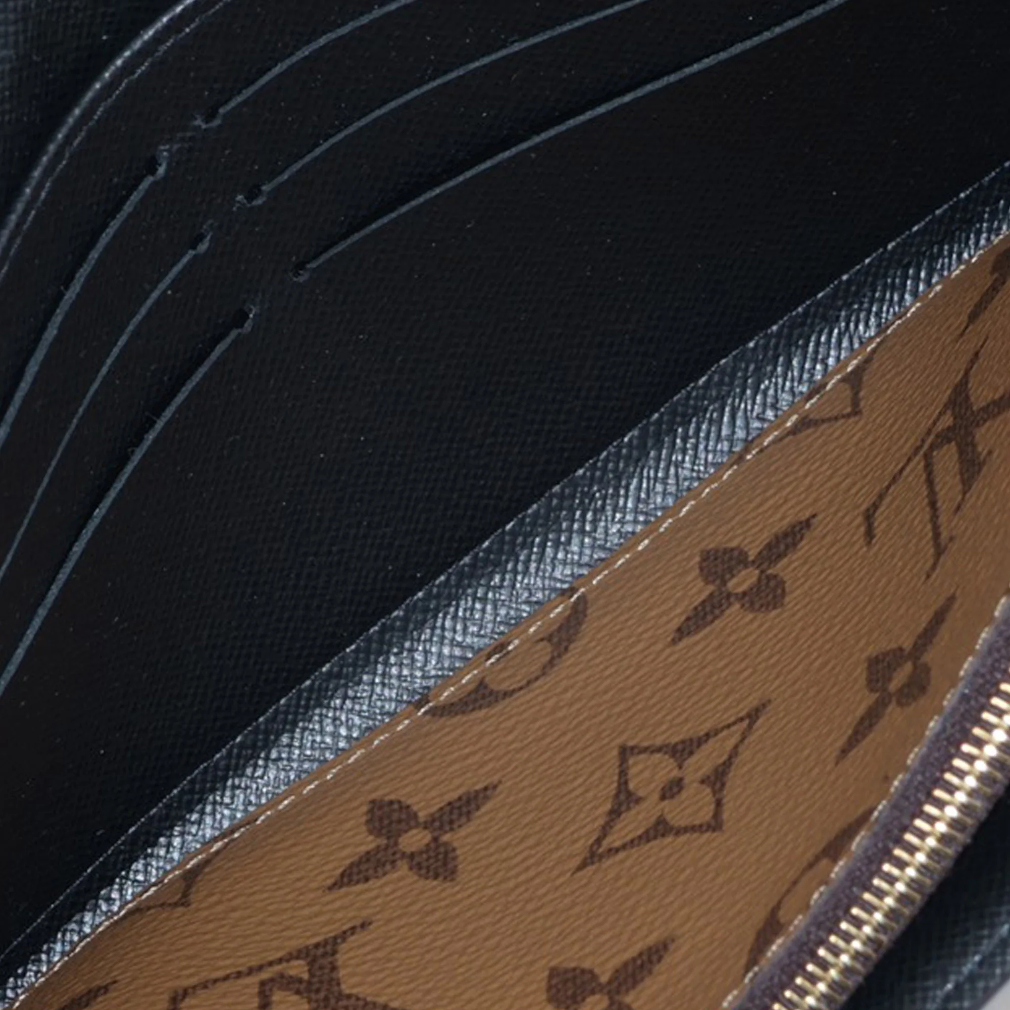 Louis Vuitton | Pre-Owned Monogram Sarah Reverse Long Wallet | Brown - Image 13