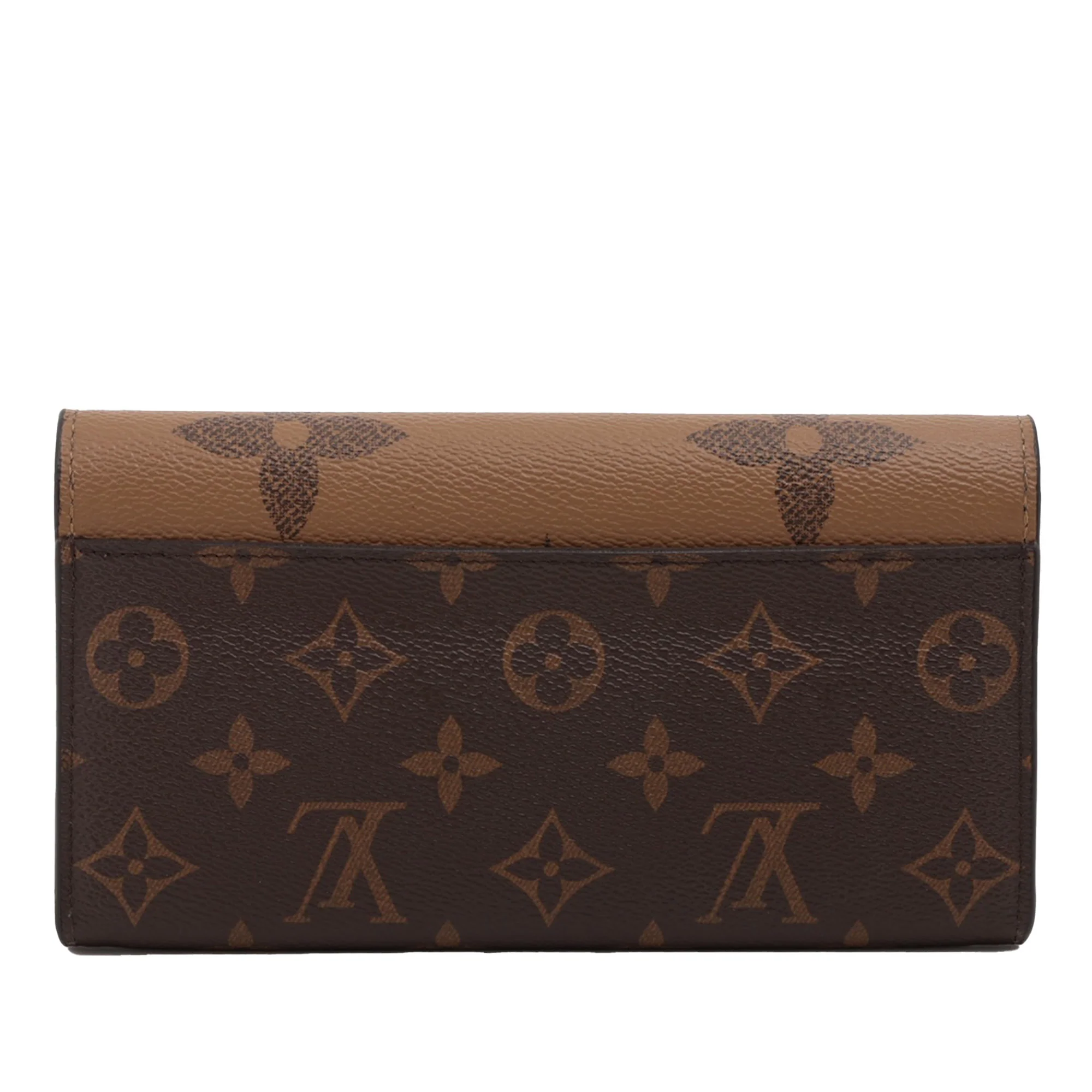 Louis Vuitton | Pre-Owned Monogram Sarah Reverse Long Wallet | Brown - Image 8