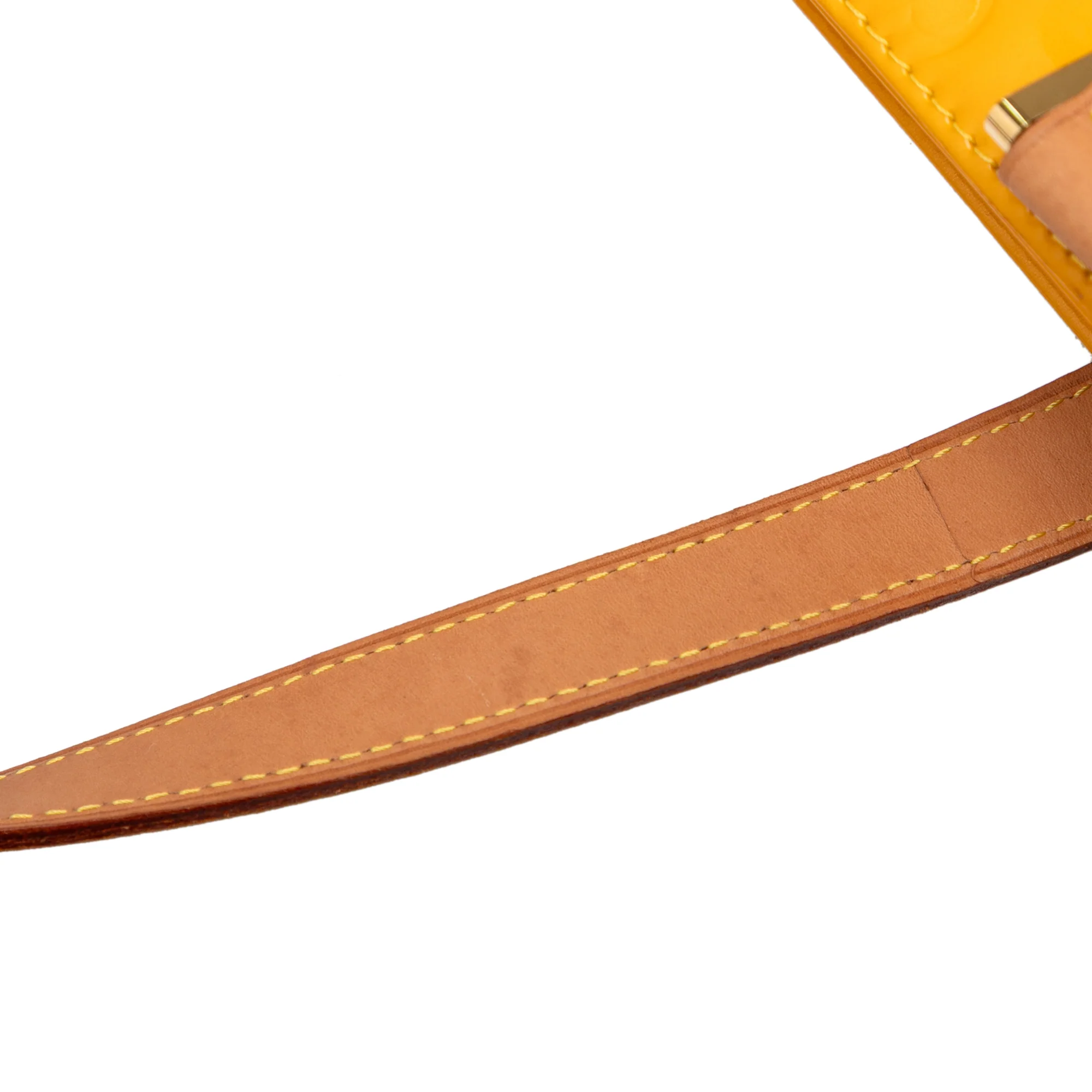 Louis Vuitton | Pre-Owned Monogram Vernis Houston | Yellow/Light Yellow - Image 8